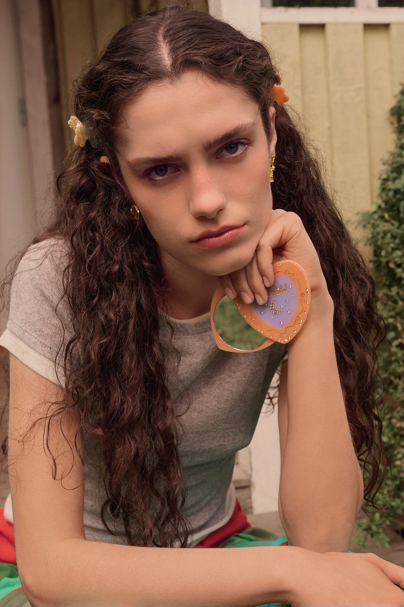 Genie lommespejl - Papaya - Image 2