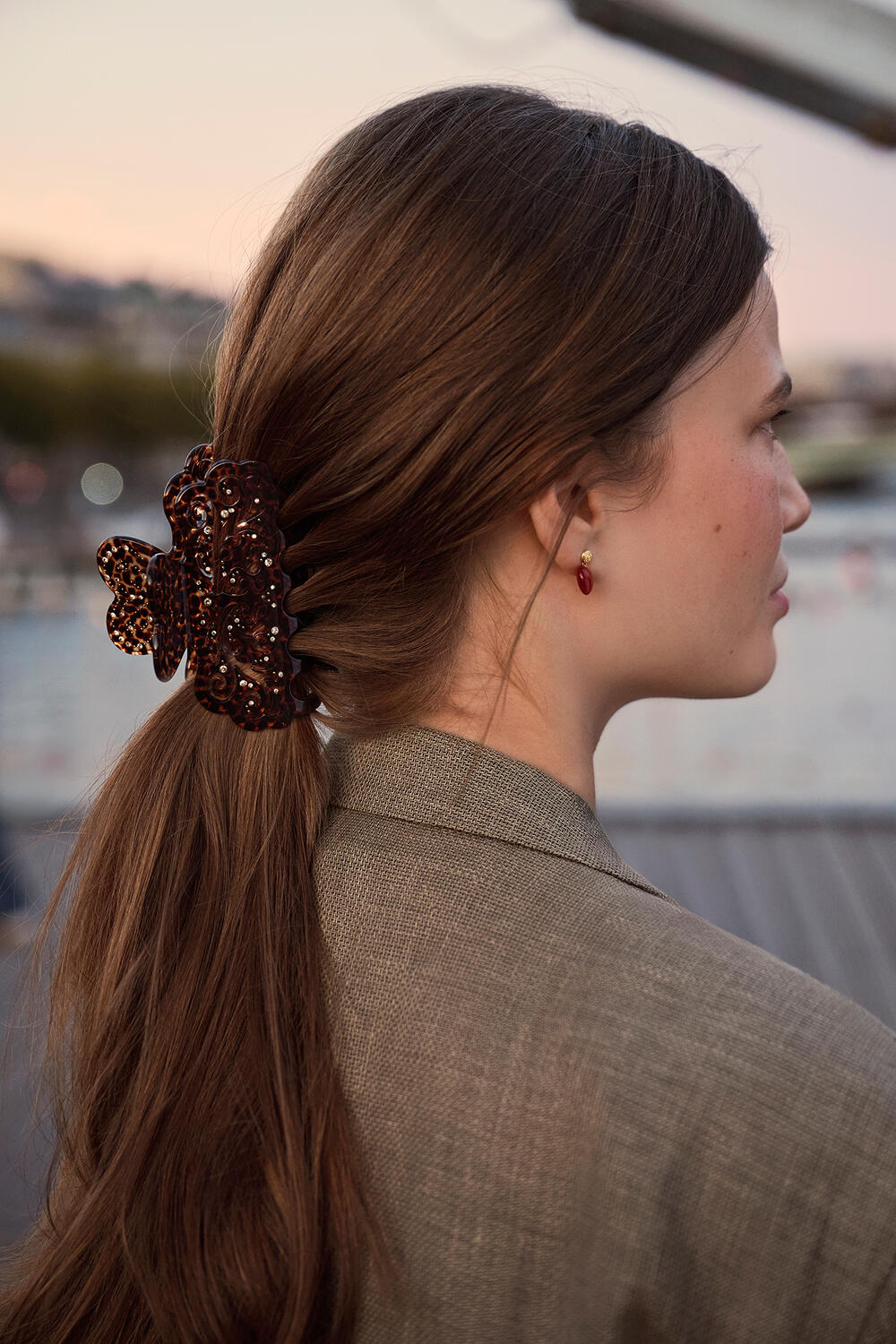 Lavinia hårklemme - Leopard - Image 2
