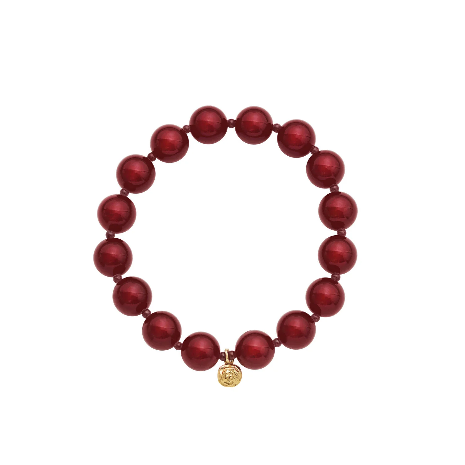 Shani Heart armbånd - Rød Jade