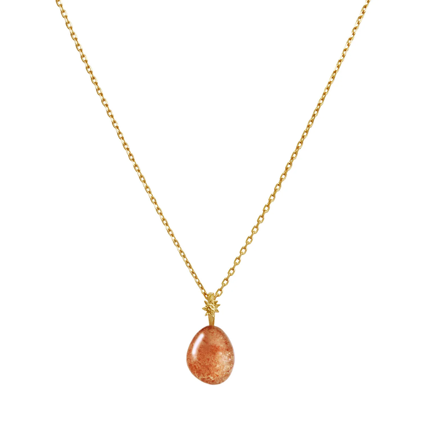 Sunstone Fire vedhæng - forgyldt - Image 4