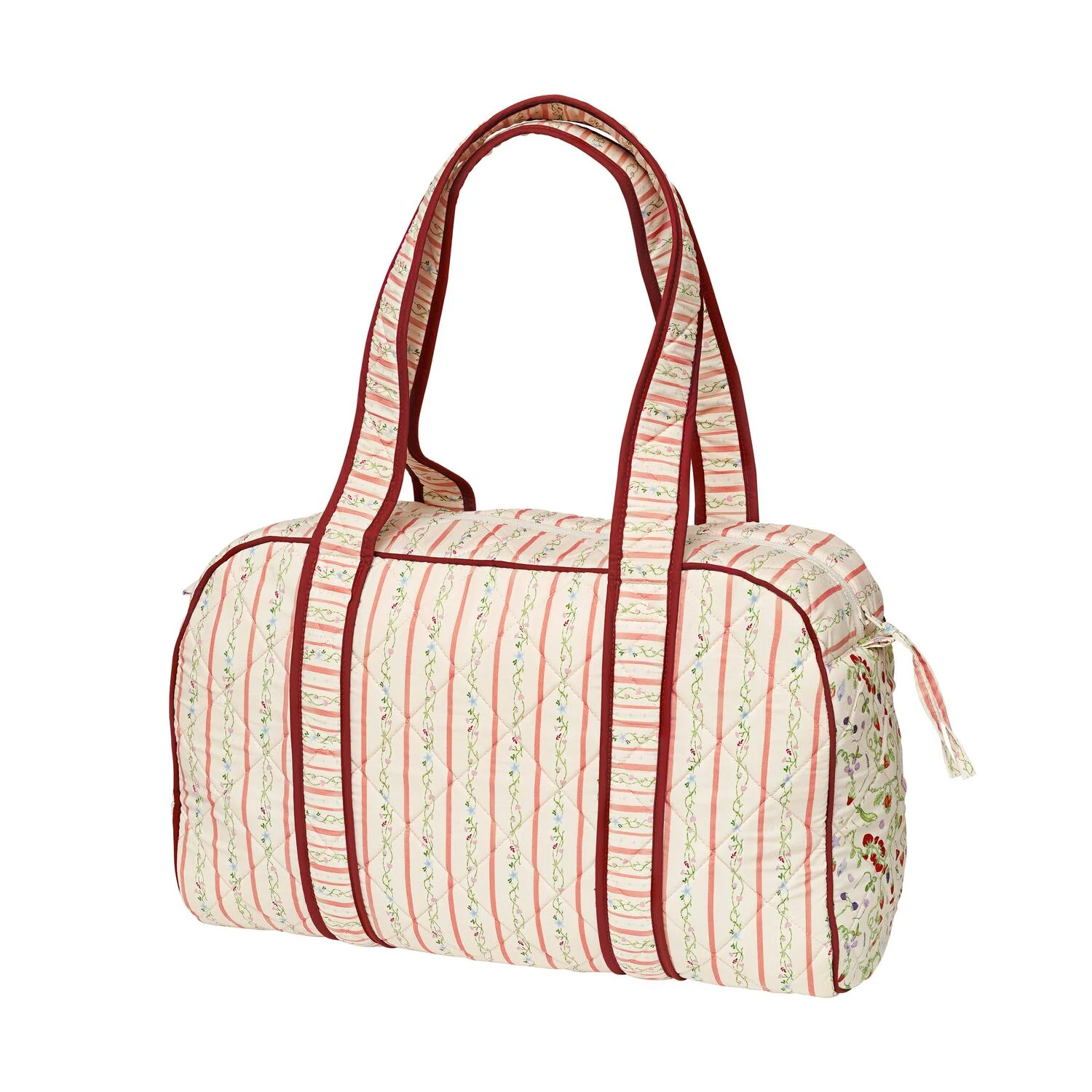 Suvi Quilted taske - Summer Stripes Peach - Image 3