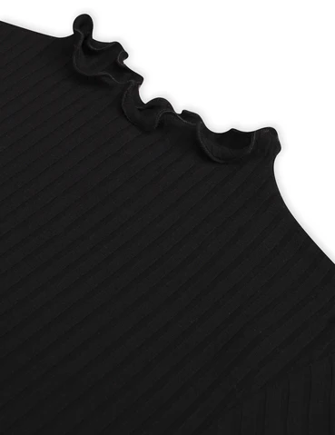 5x5 Solid Trutte, bluse - Sort - Image 3