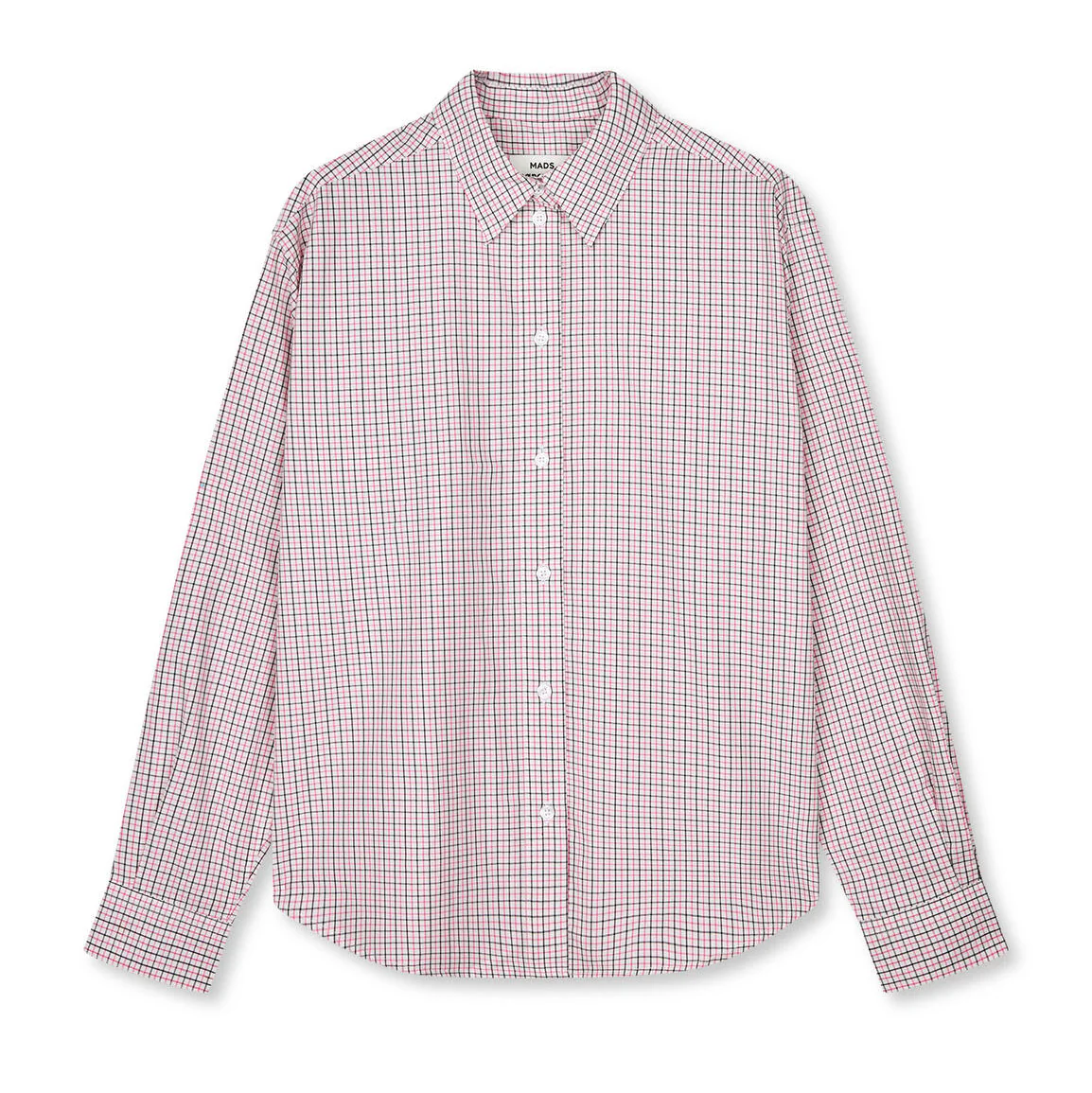 Ander Cotton Crelly skjorte - Check/Carmine Rose