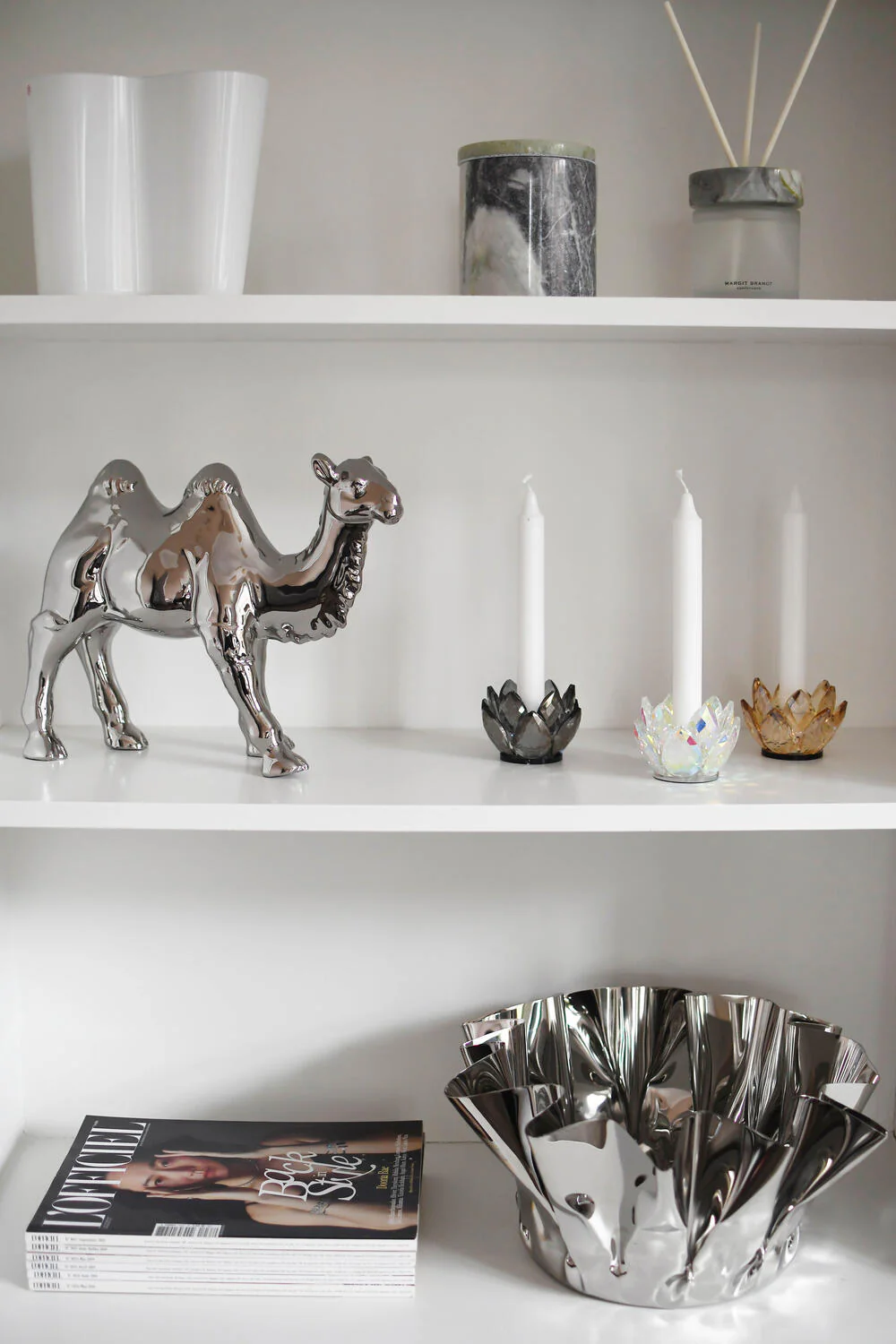 Kamel, sølvfarvet - H24 cm - Image 2