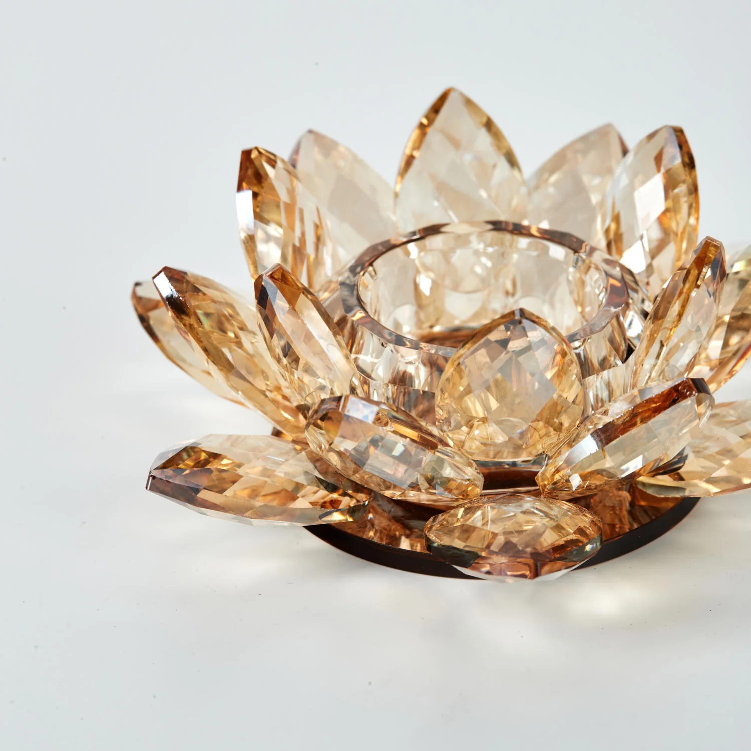 Lotus Votive fyrfadsstage, lille  - Amber - Image 4