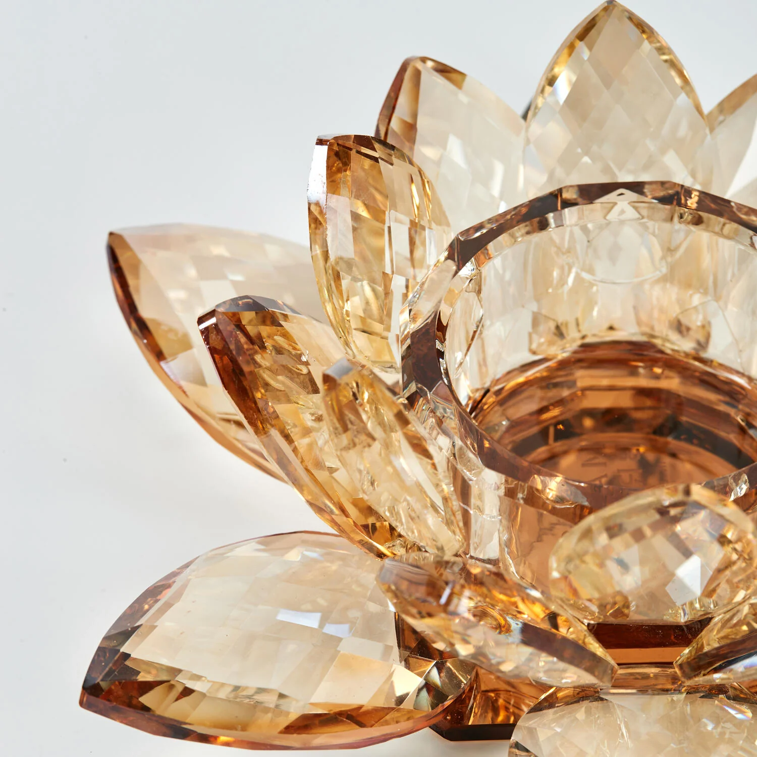 Lotus Votive fyrfadsstage, lille  - Amber - Image 5