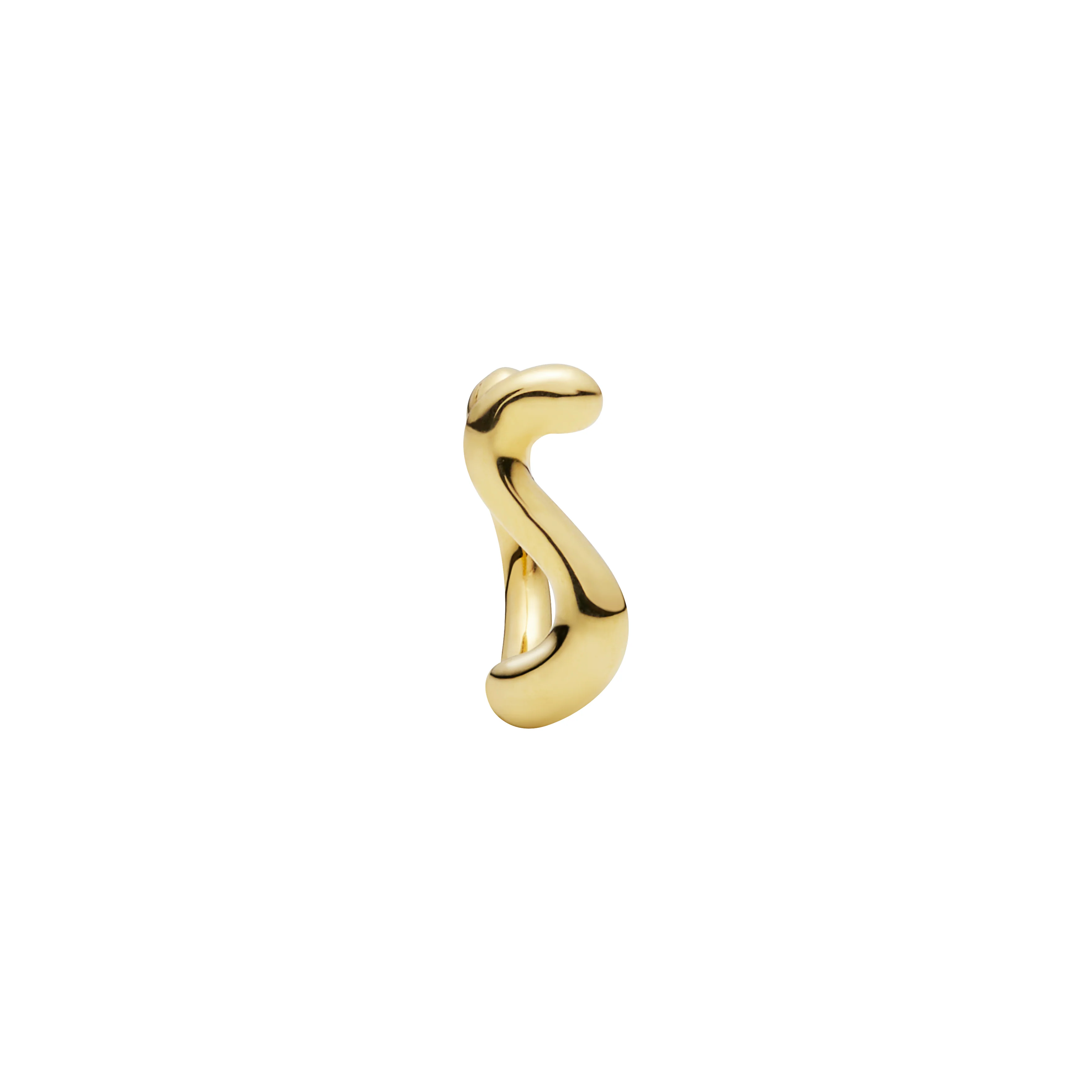 Lotus 7 Huggie hoop - forgyldt - Image 3