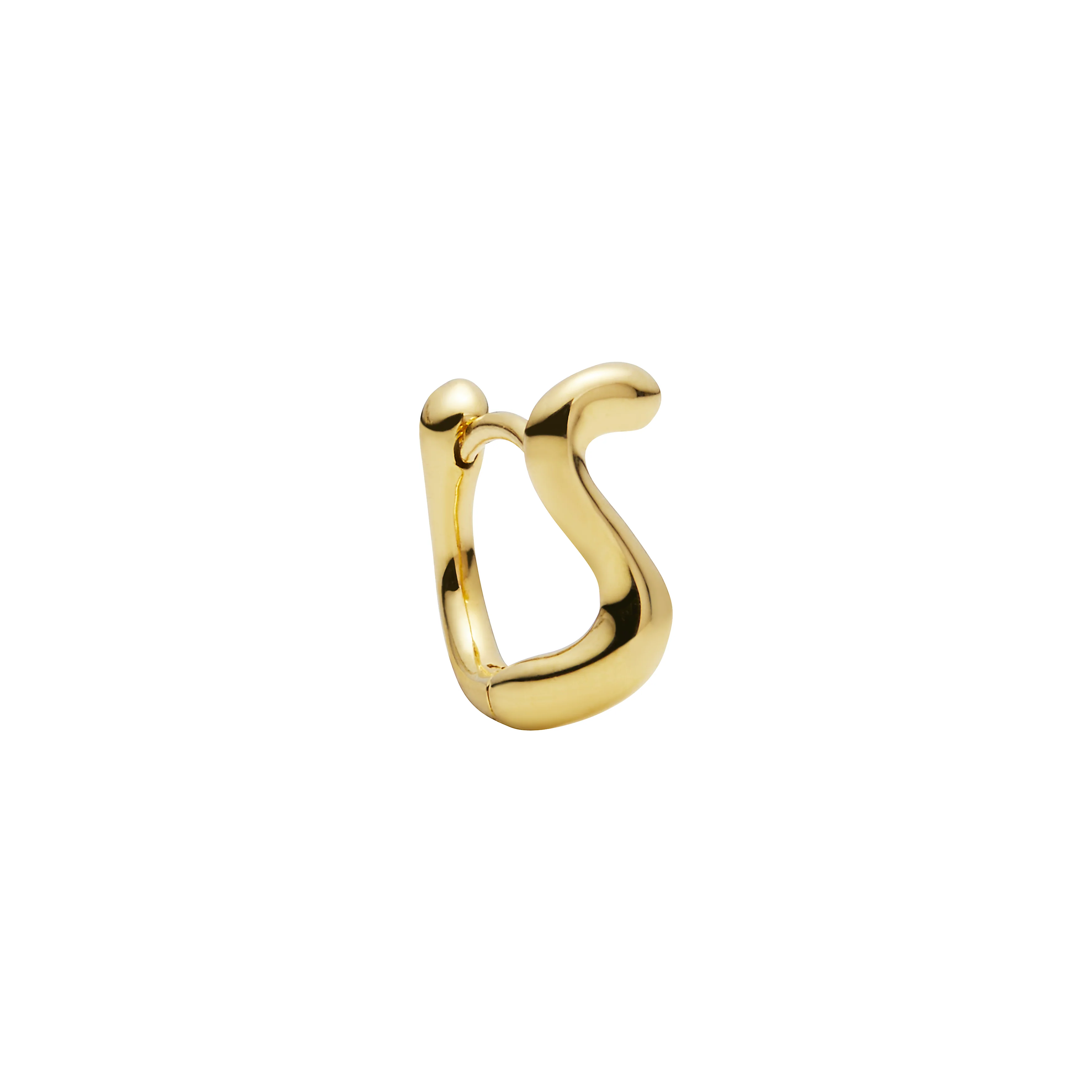 Lotus 7 Huggie hoop - forgyldt - Image 4