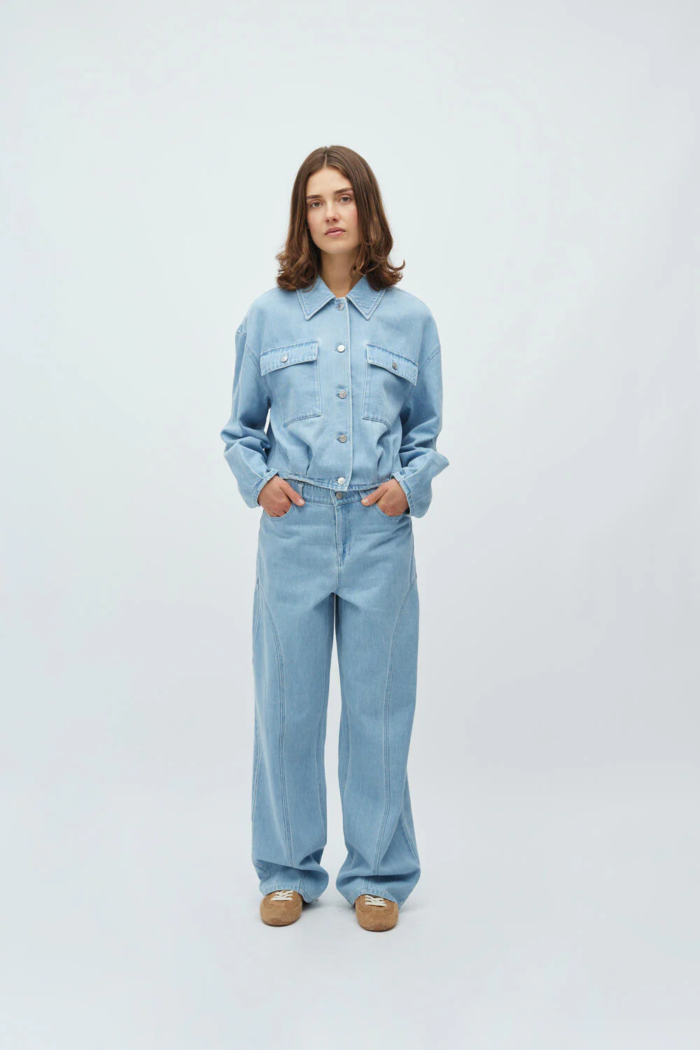 Geviva denimjakke - U31 Light Soft Wash - Image 4