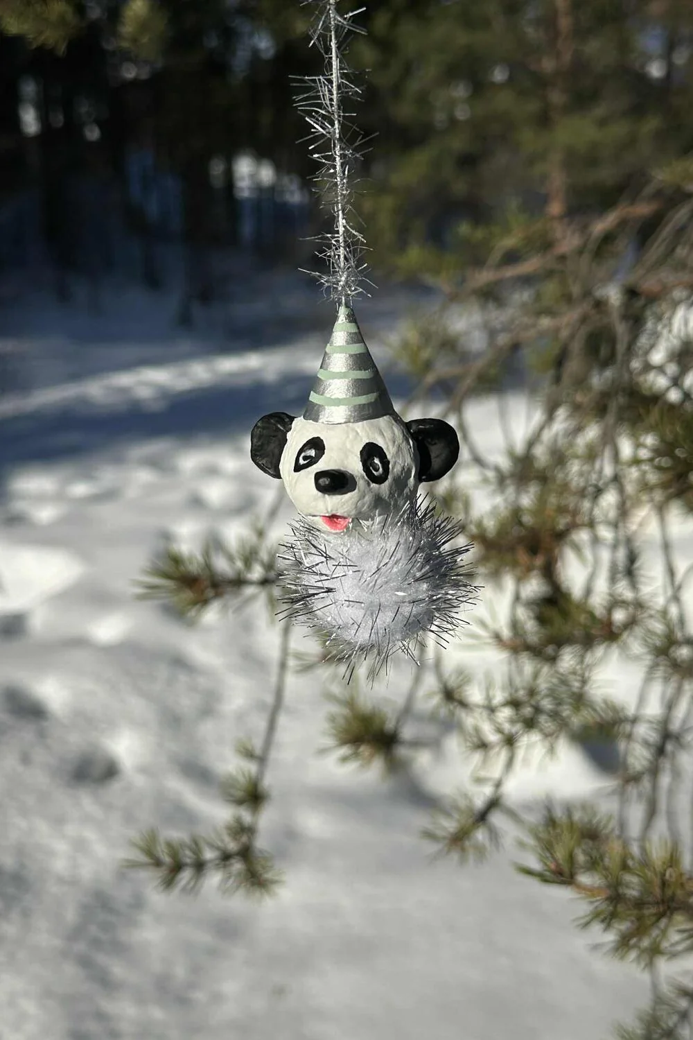 Benny panda juleophæng - H8 cm. - Image 2