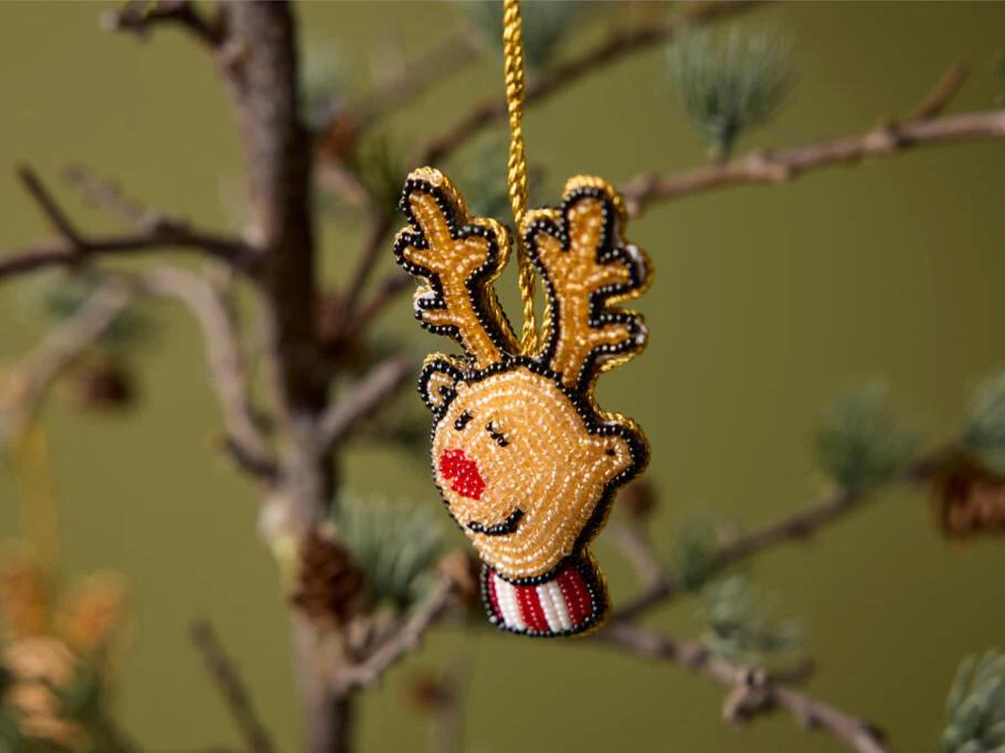 Rudolf Perle juleophæng - 5x8,5 cm. - Image 3