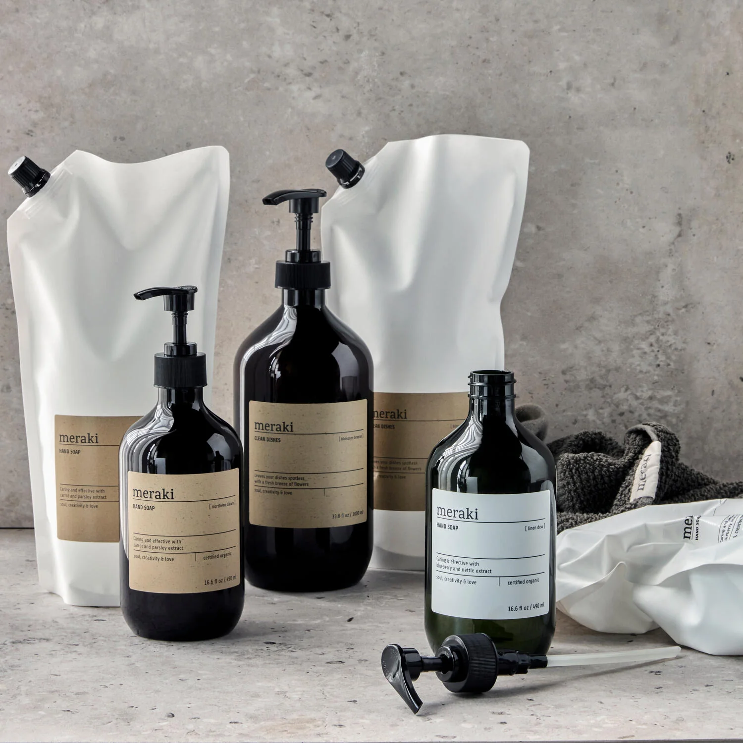 Exfoliating håndsæbe, 490 ml - Northern dawn - Image 3