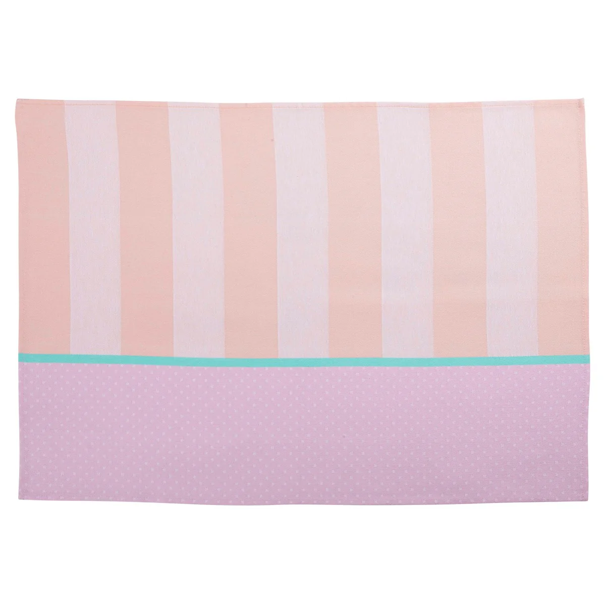 Viskestykke - rosa/orange/hvid