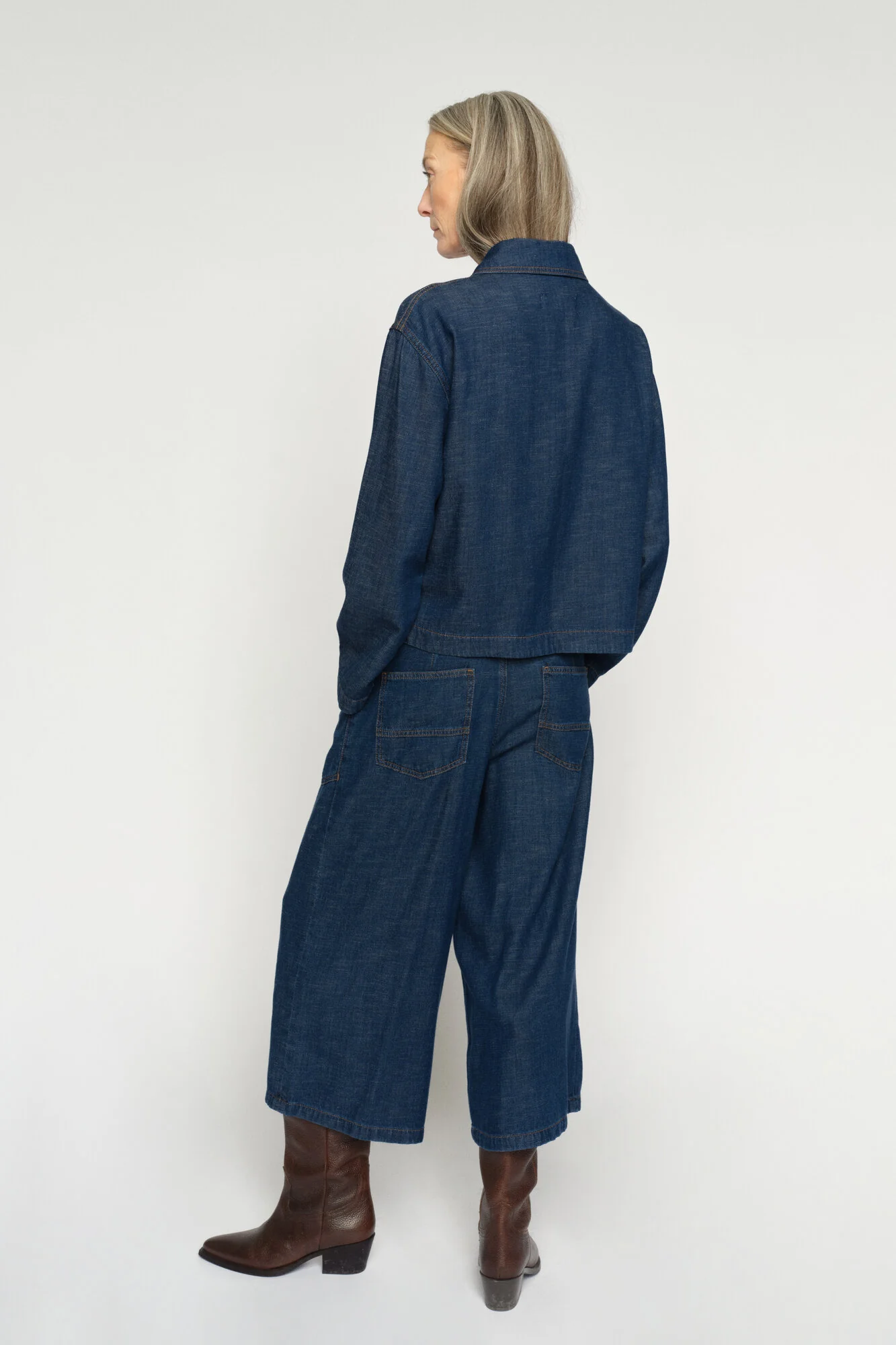 Eyla Arge denimjakke – mørkeblå - Image 4