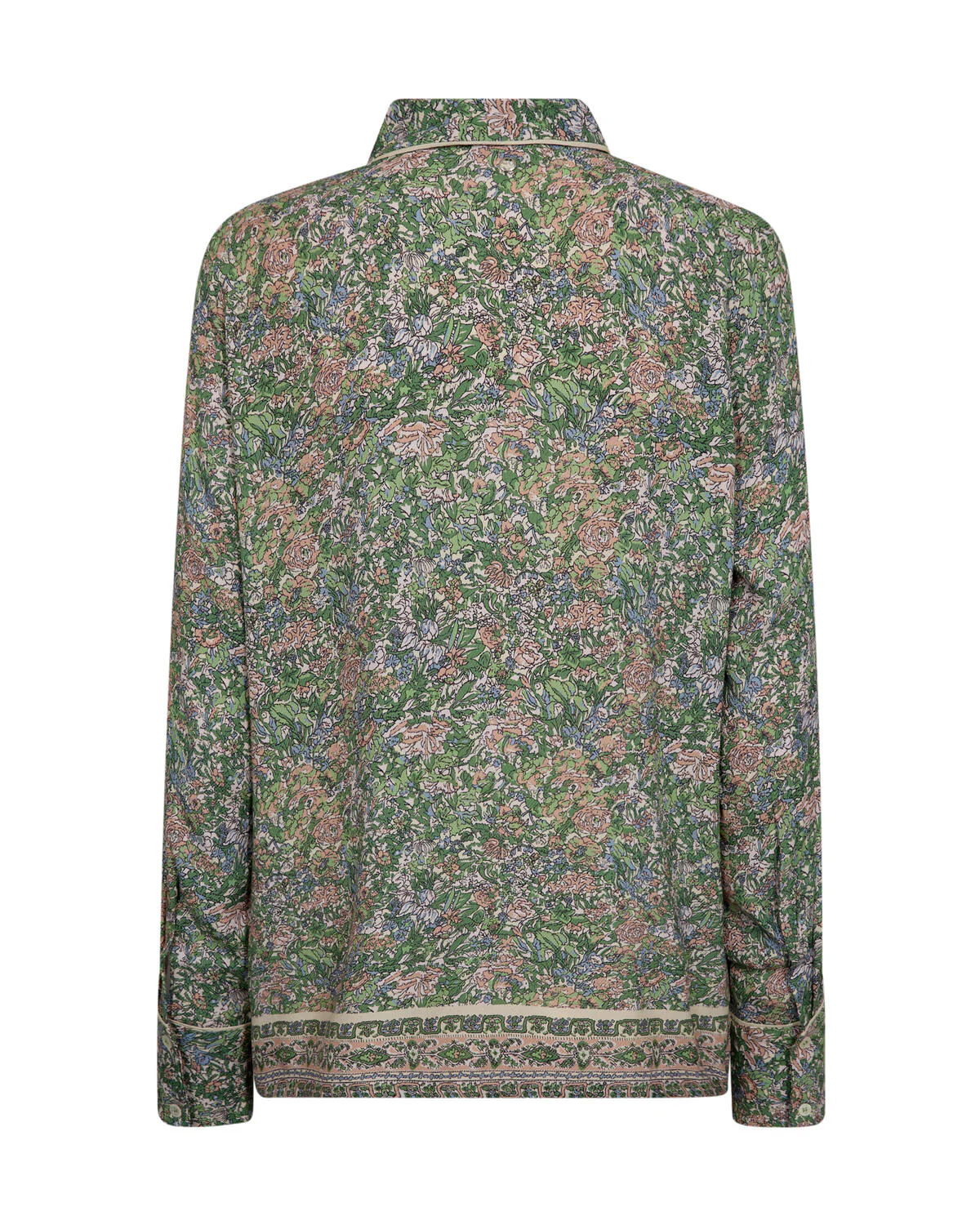 Kana Flowish Orchid skjorte – Turf Green - Image 5