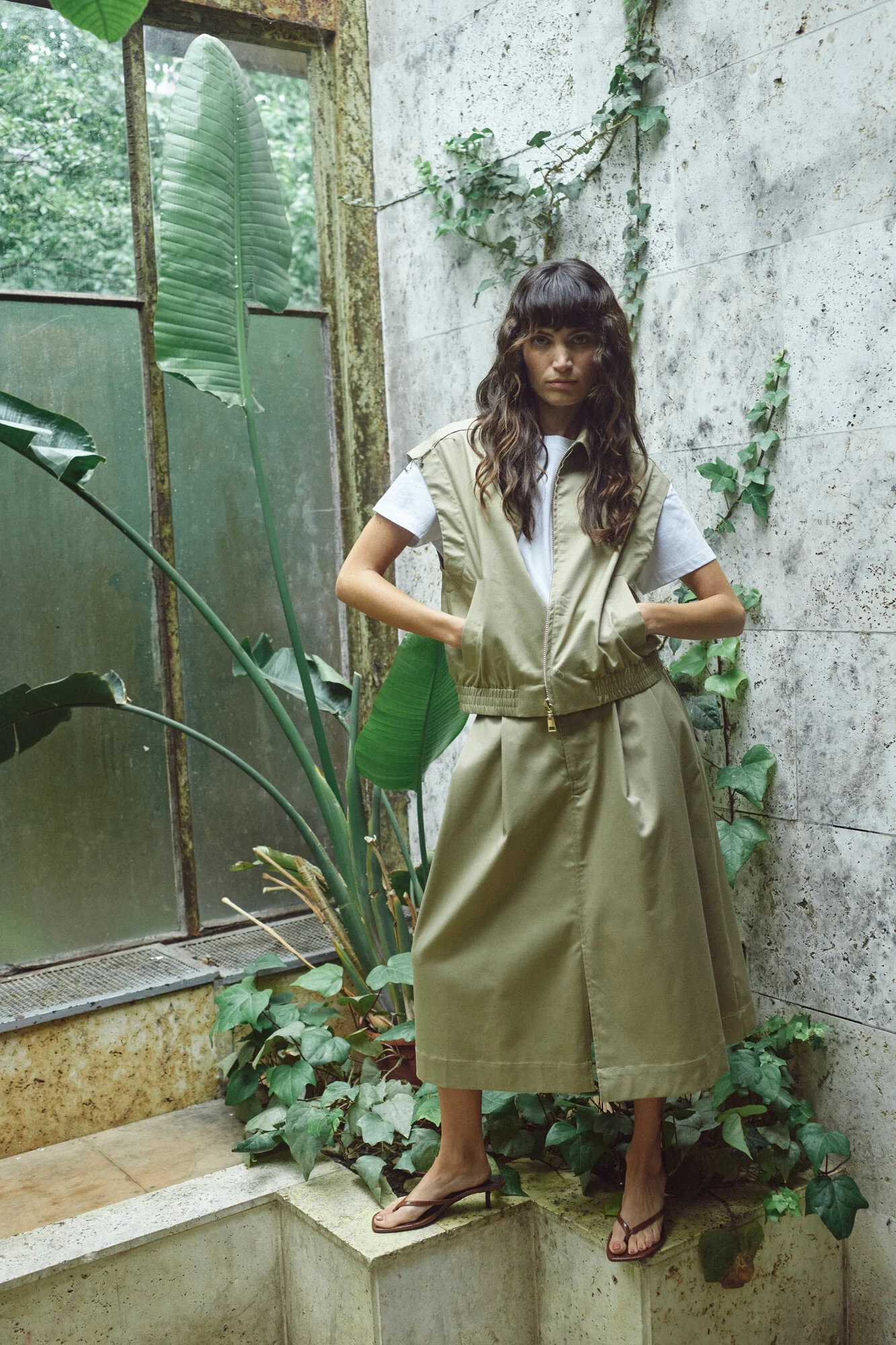 Koda Billie midi nederdel – Twill - Image 10