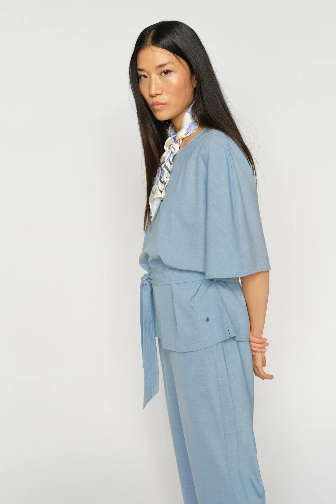 Rikas Roy t-shirt – Light Blue - Image 4