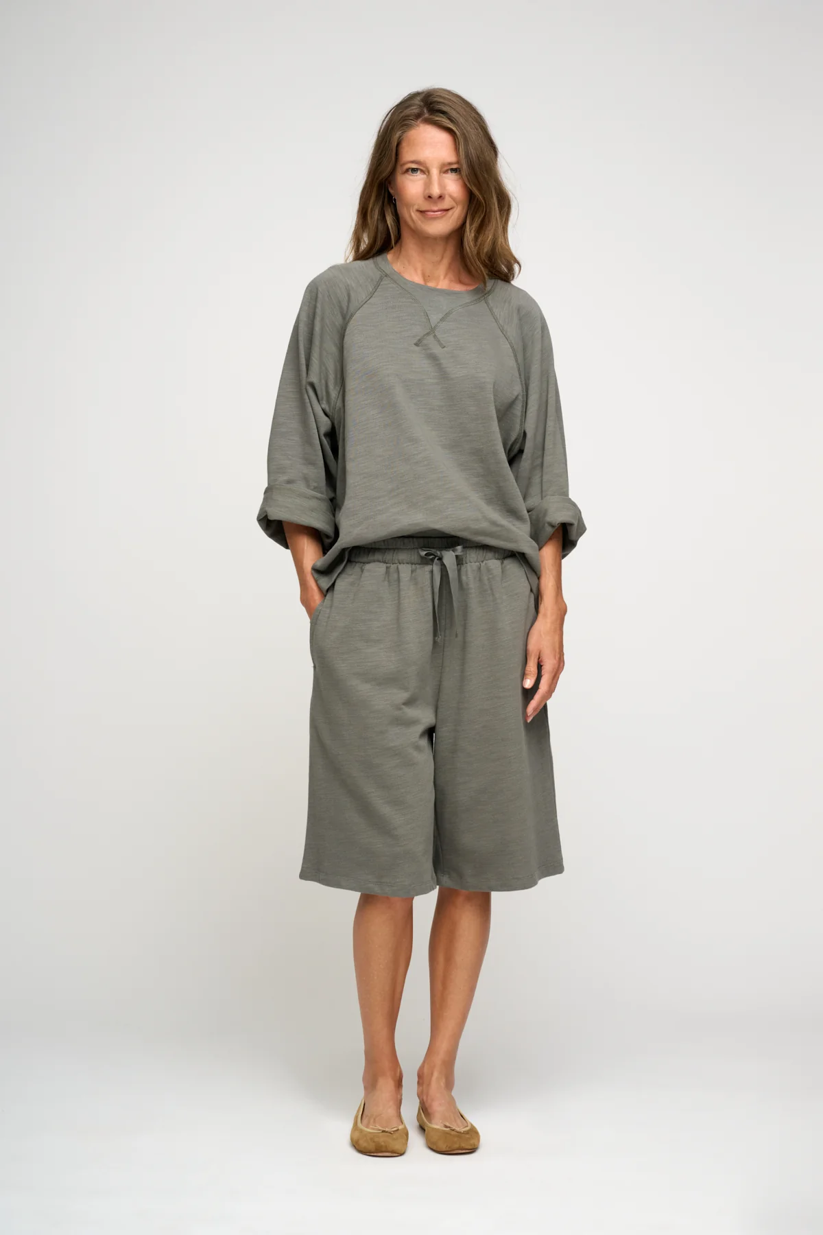 Earth sweatshirt - Khaki Gray - Image 6