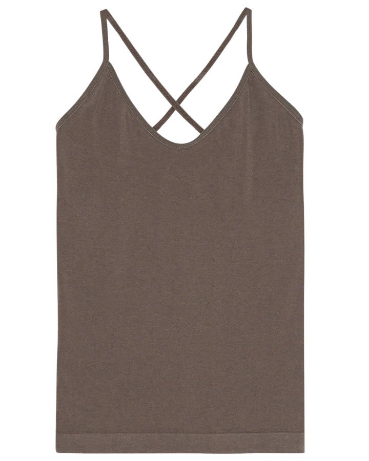 Stretch top - Stone Brown - Image 2