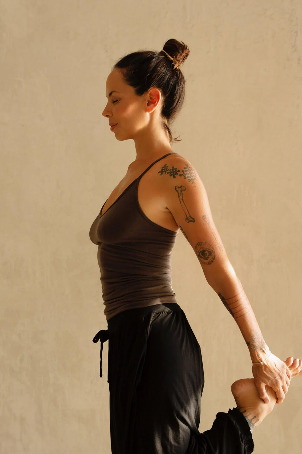 Stretch top - Stone Brown - Image 3