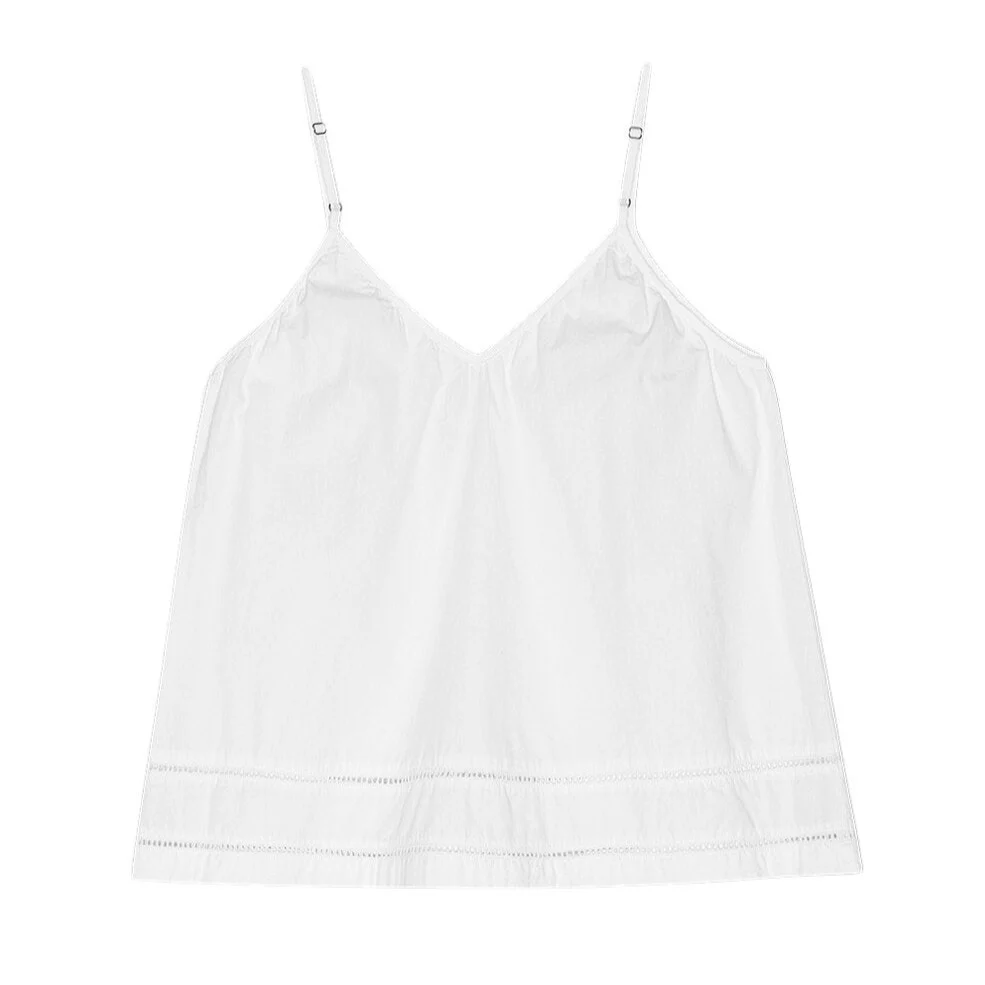 Sunshine poplin top - hvid - Image 3