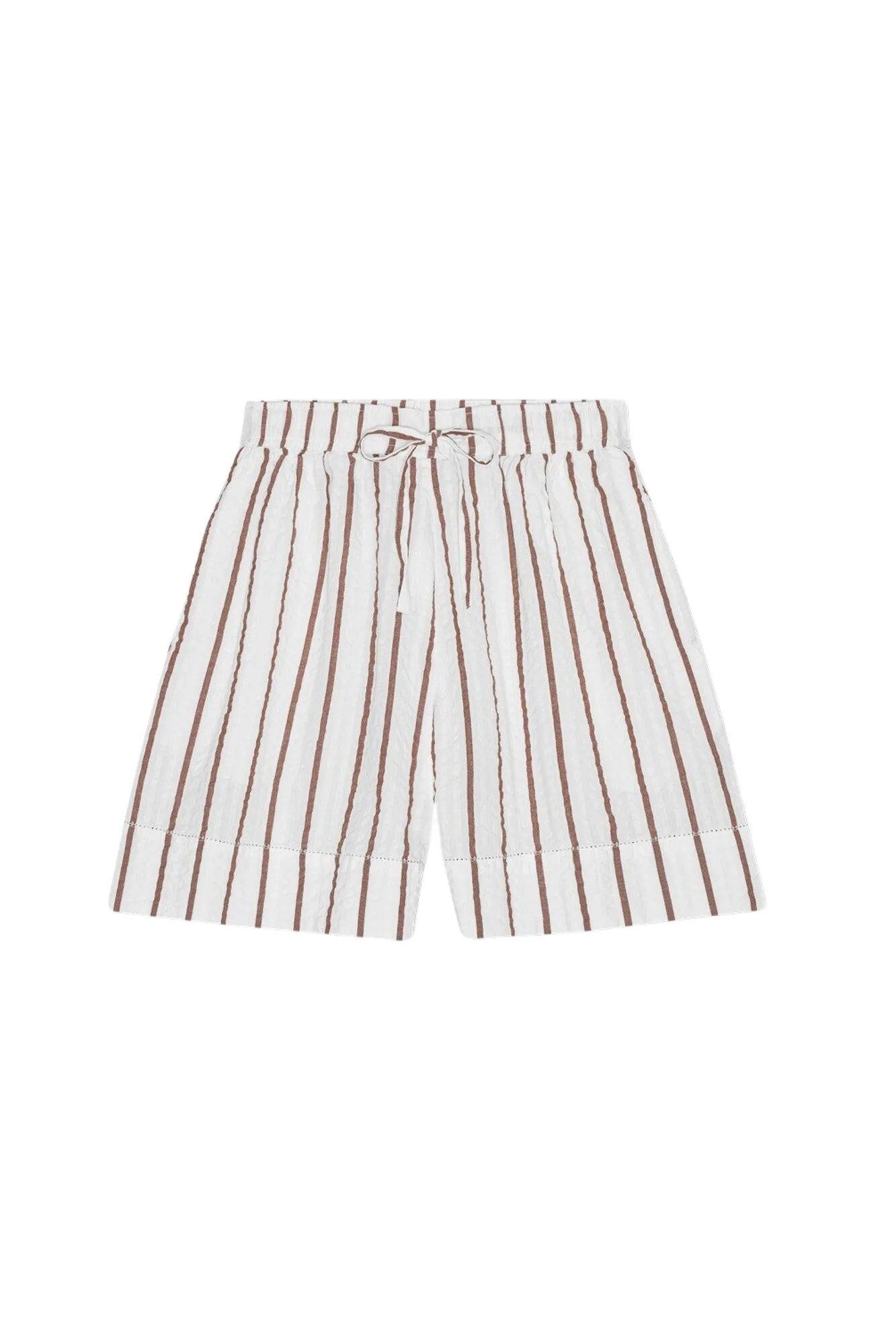 Wake wave stripe shorts - Ecru/terra - Image 2