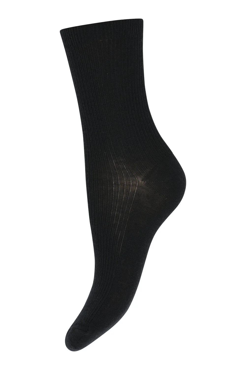 Fine Wool Rib strømper - sort - Image 2