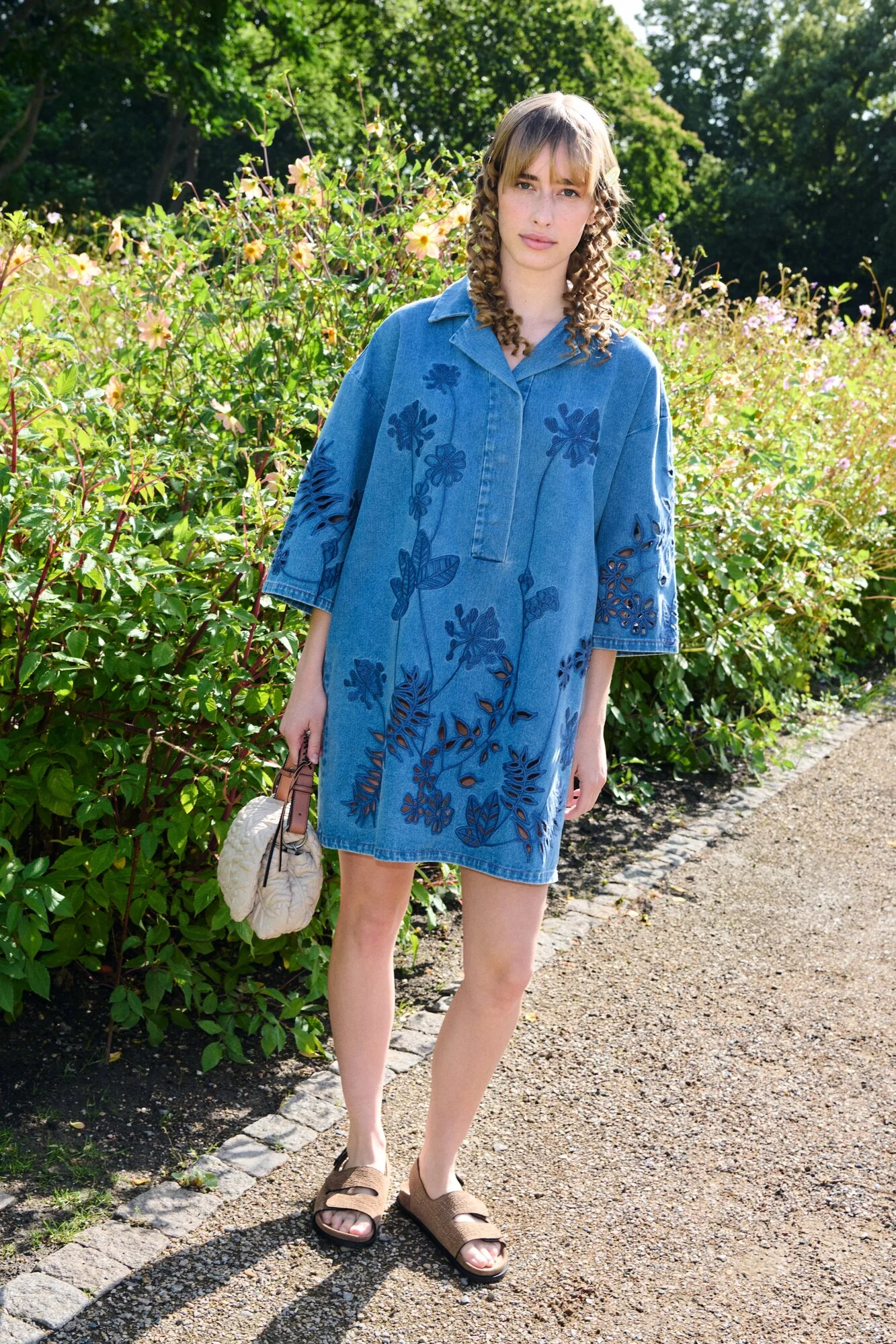 Bellar denimkjole - blå - Image 7