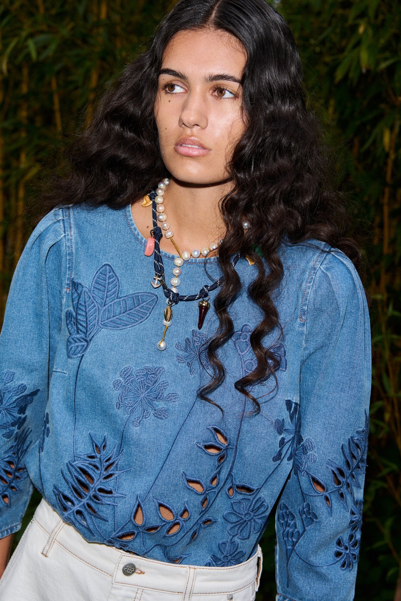 Bramble denimbluse - blå - Image 9
