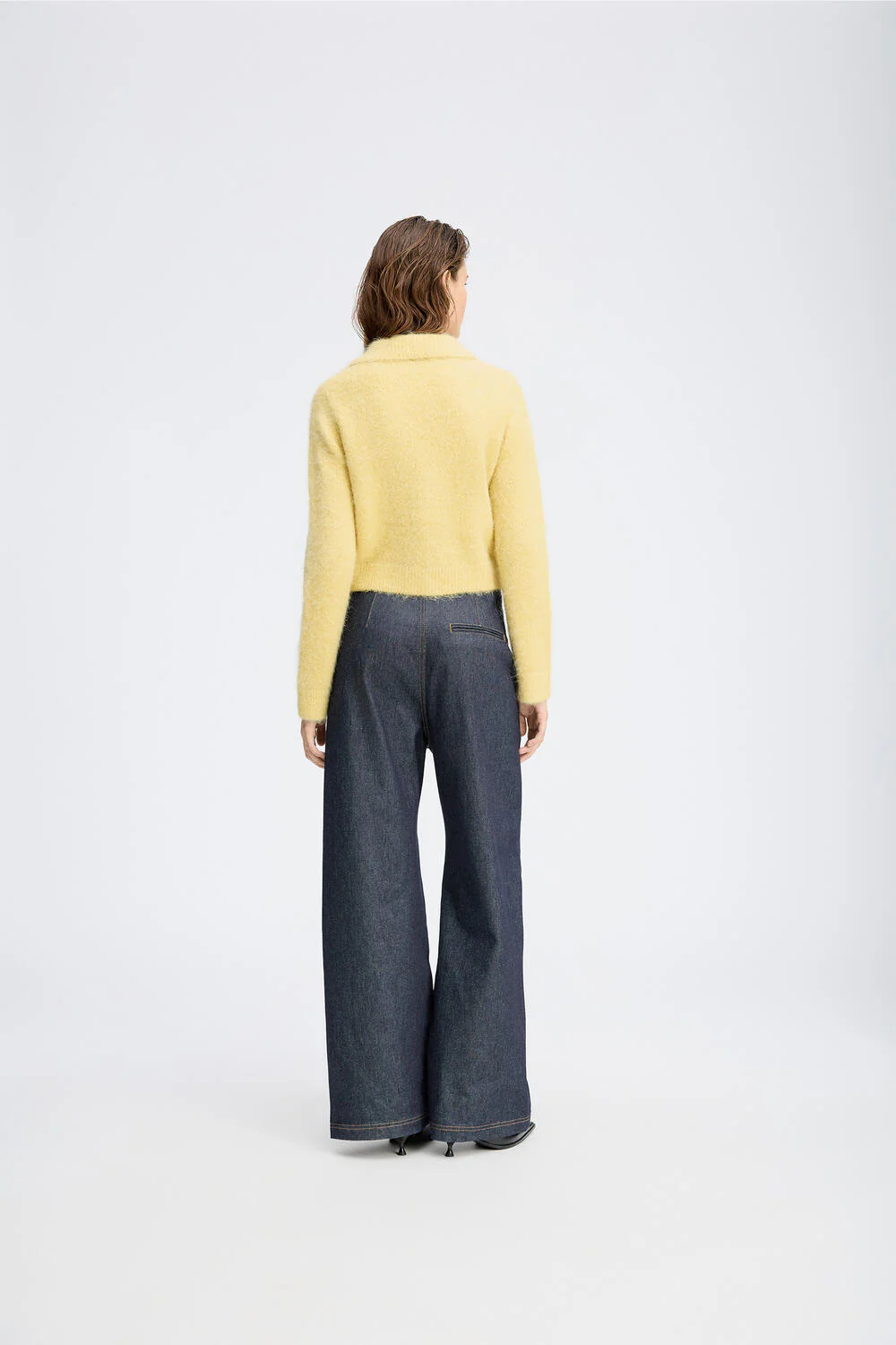 Roxas polo cardigan - Lemon - Image 5