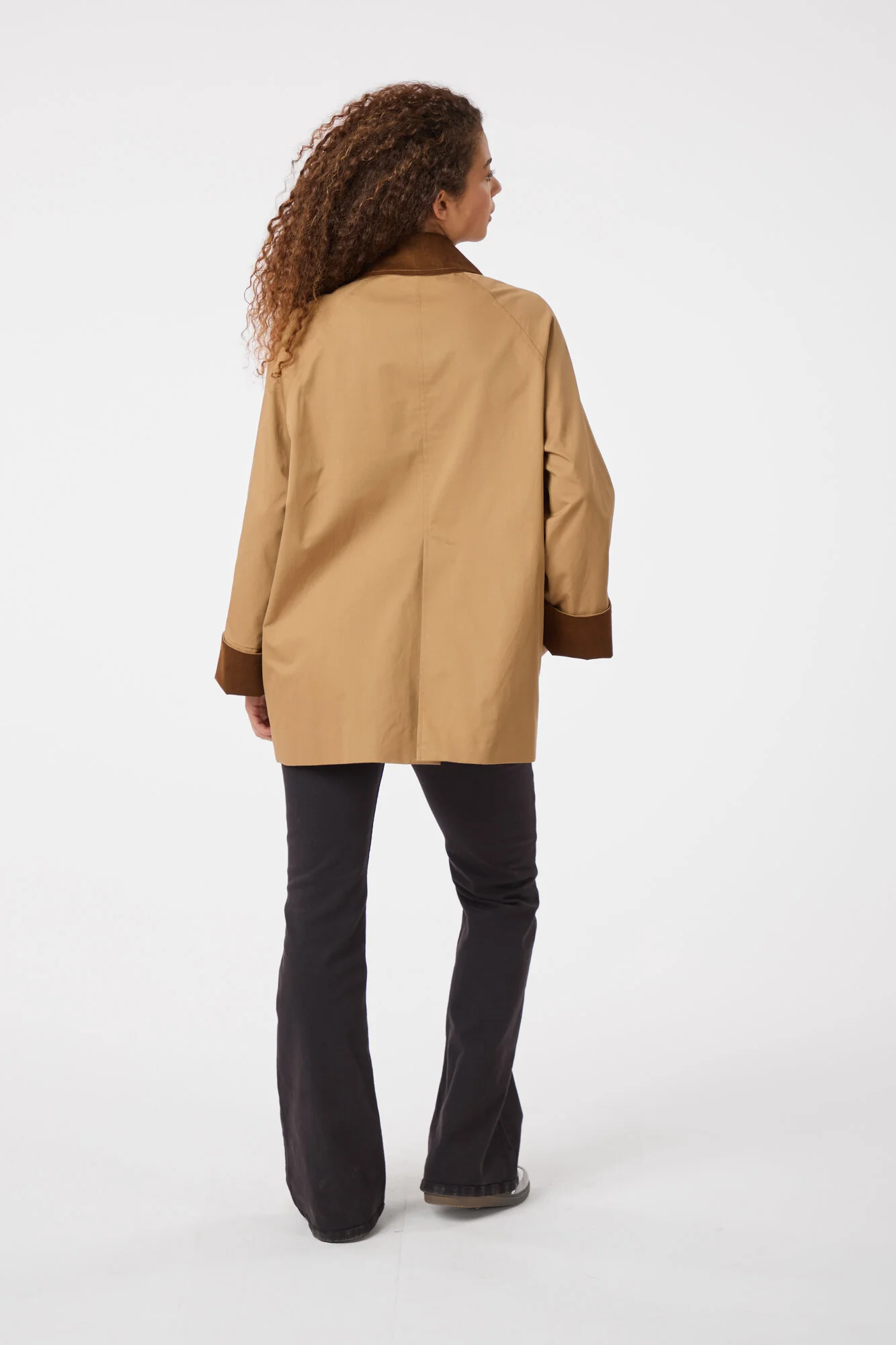 Anastacia Cord jakke - Dark Tan - Image 3