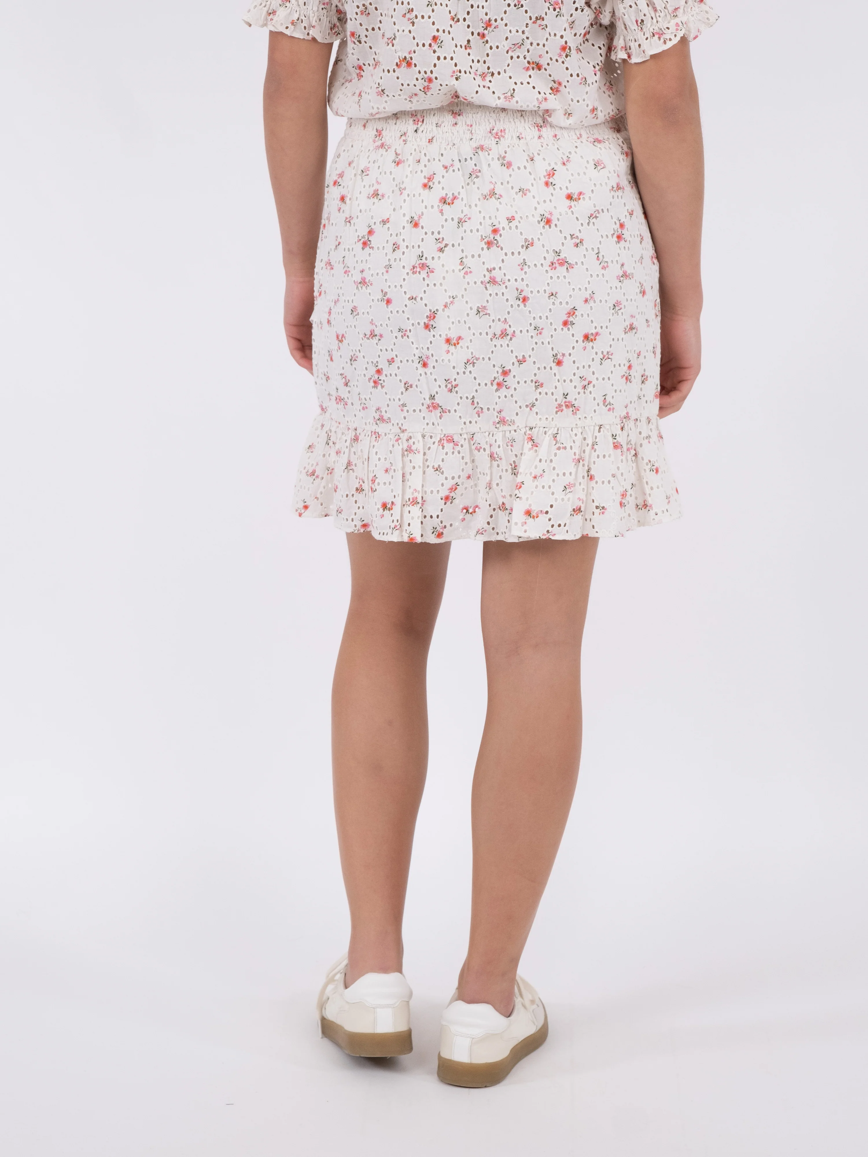 Bekka Embroidery Rose nederdel - pink - Image 5