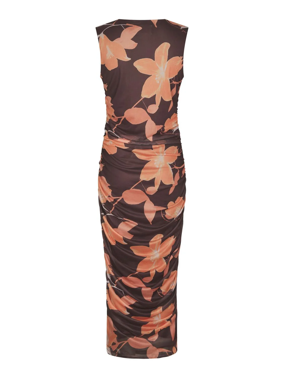 Corilina Flower Mesh kjole - brun - Image 4