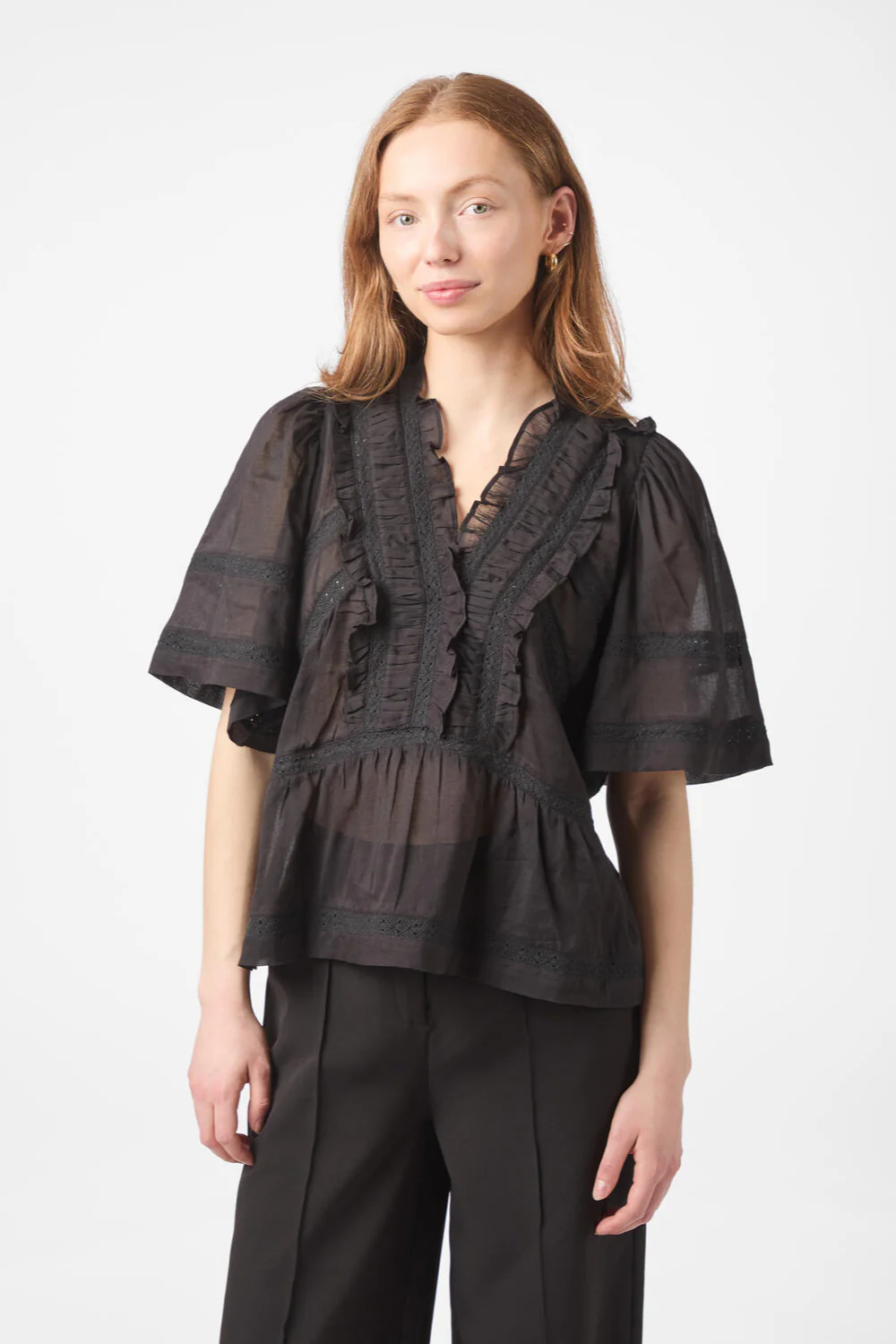 Evienne S Voile top - sort