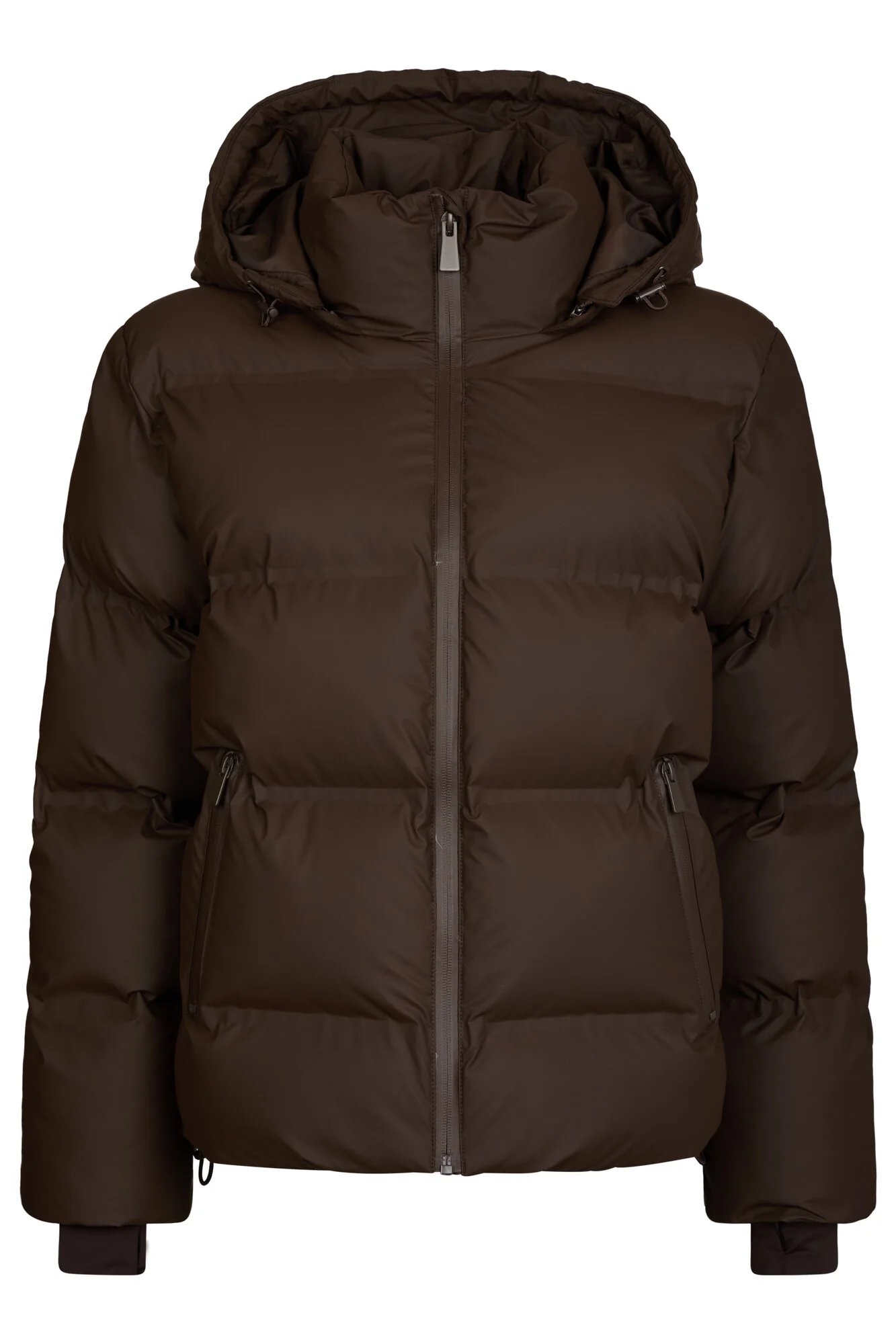 Fox Puffer dunjakke - Dark Brown - Image 2