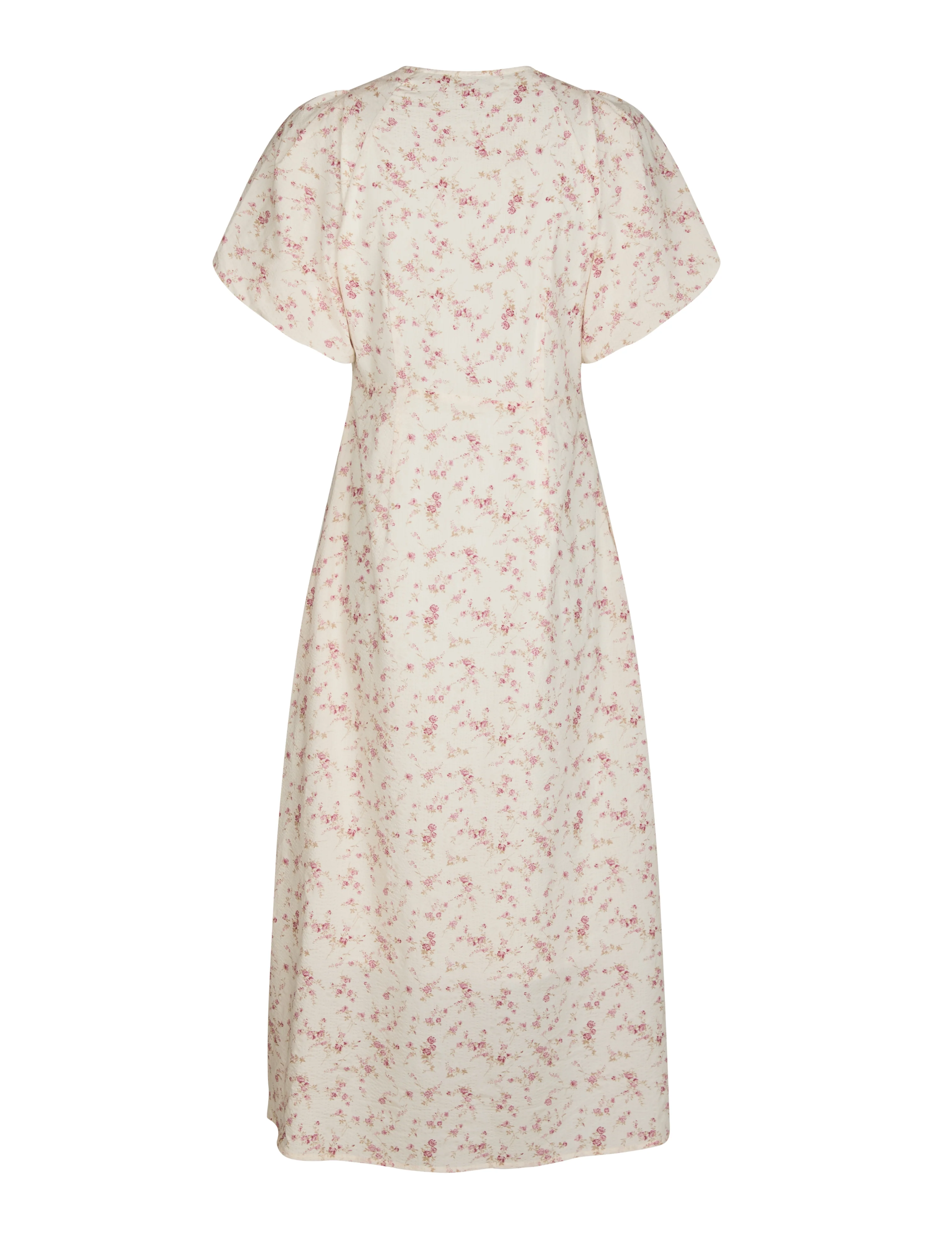 Illana Print midi kjole - Dusty Rose - Image 4