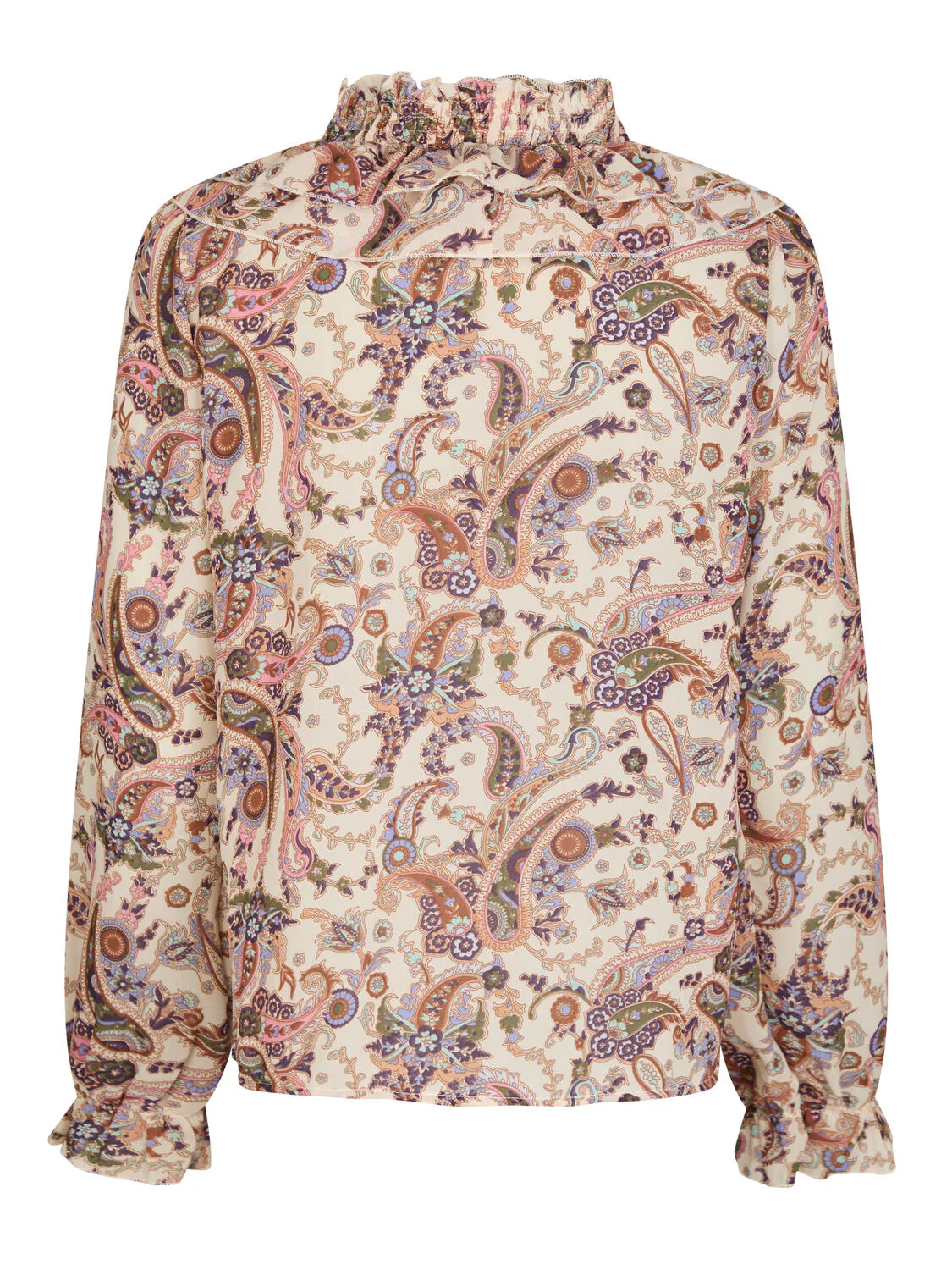 Ivey Art Paisely bluse - Creme - Image 4