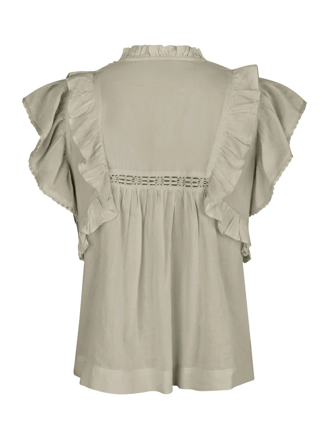 Jayla S Voile Top - Smoke Green - Image 3
