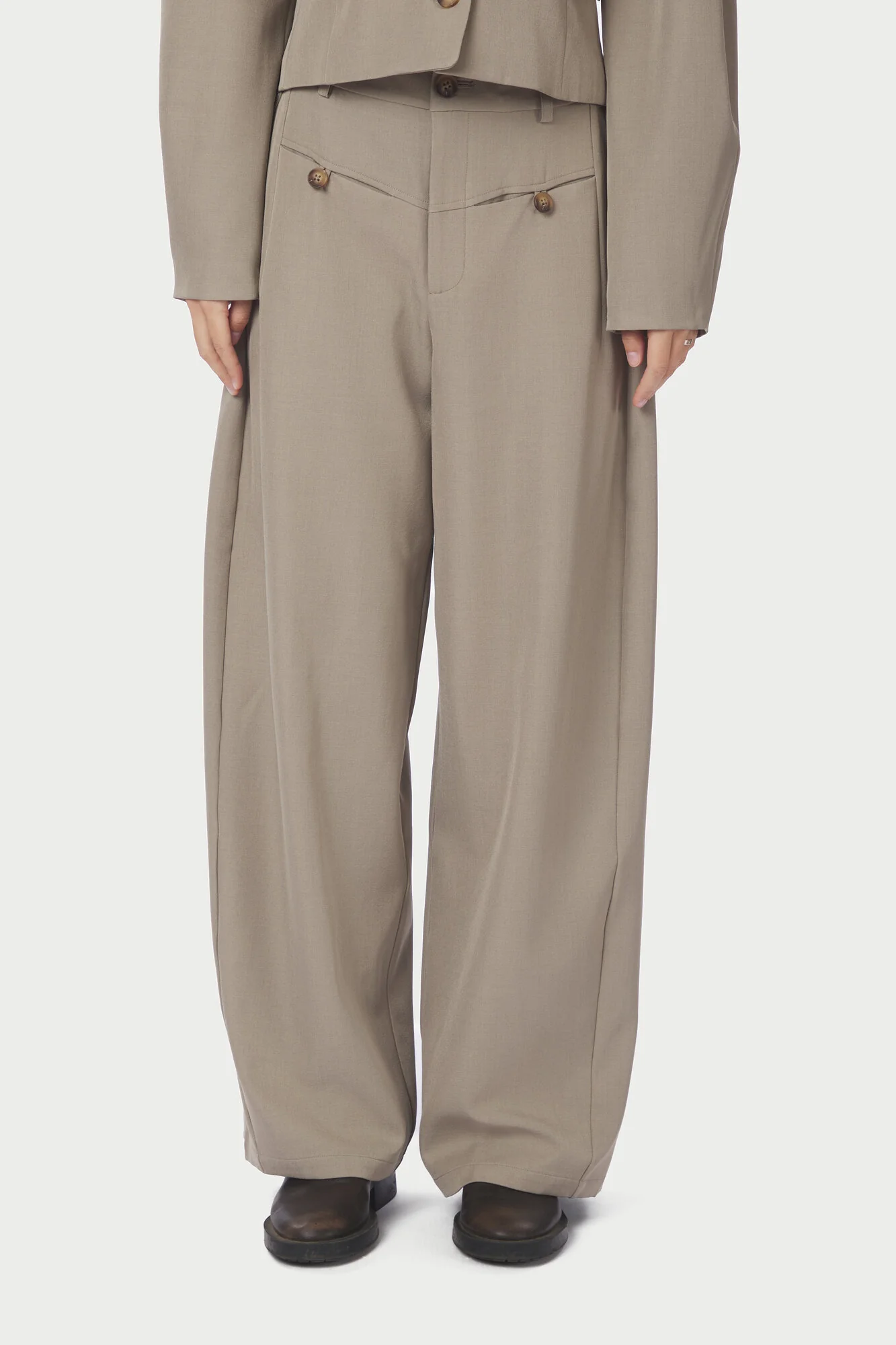 Massie Structure bukser - Warm Grey - Image 3