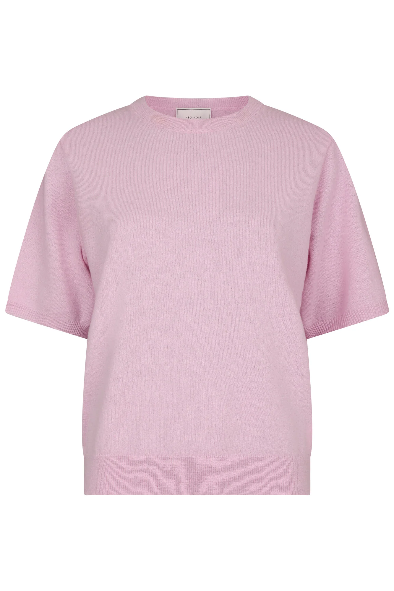 Missy kortærmet uldstriktrøje - Light Pink - Image 2
