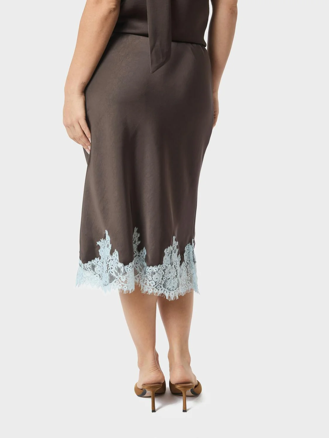 Naira blondenederdel - mørkebrun - Image 5