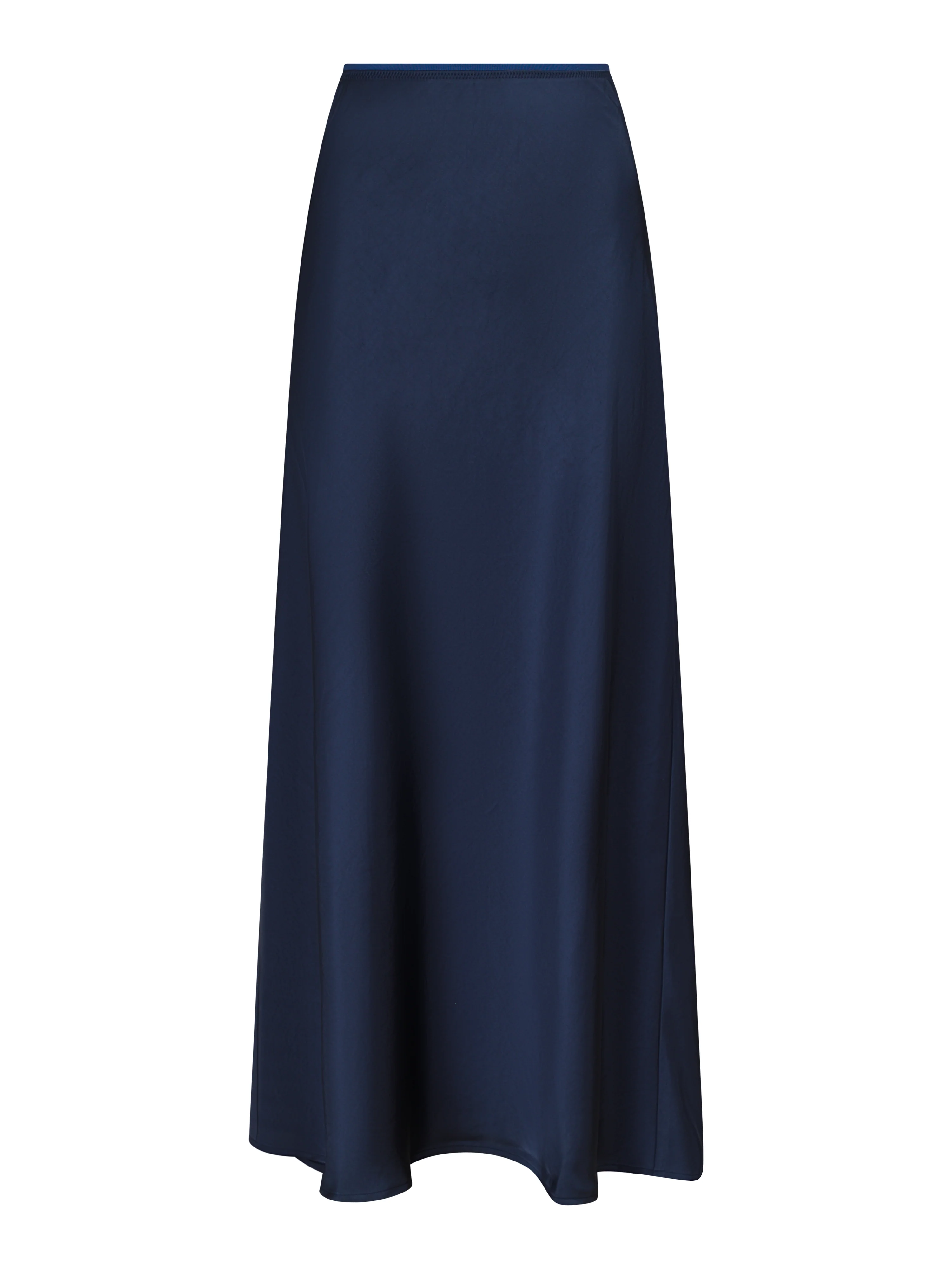Vicky Heavy satinnederdel  - Midnight blue - Image 4