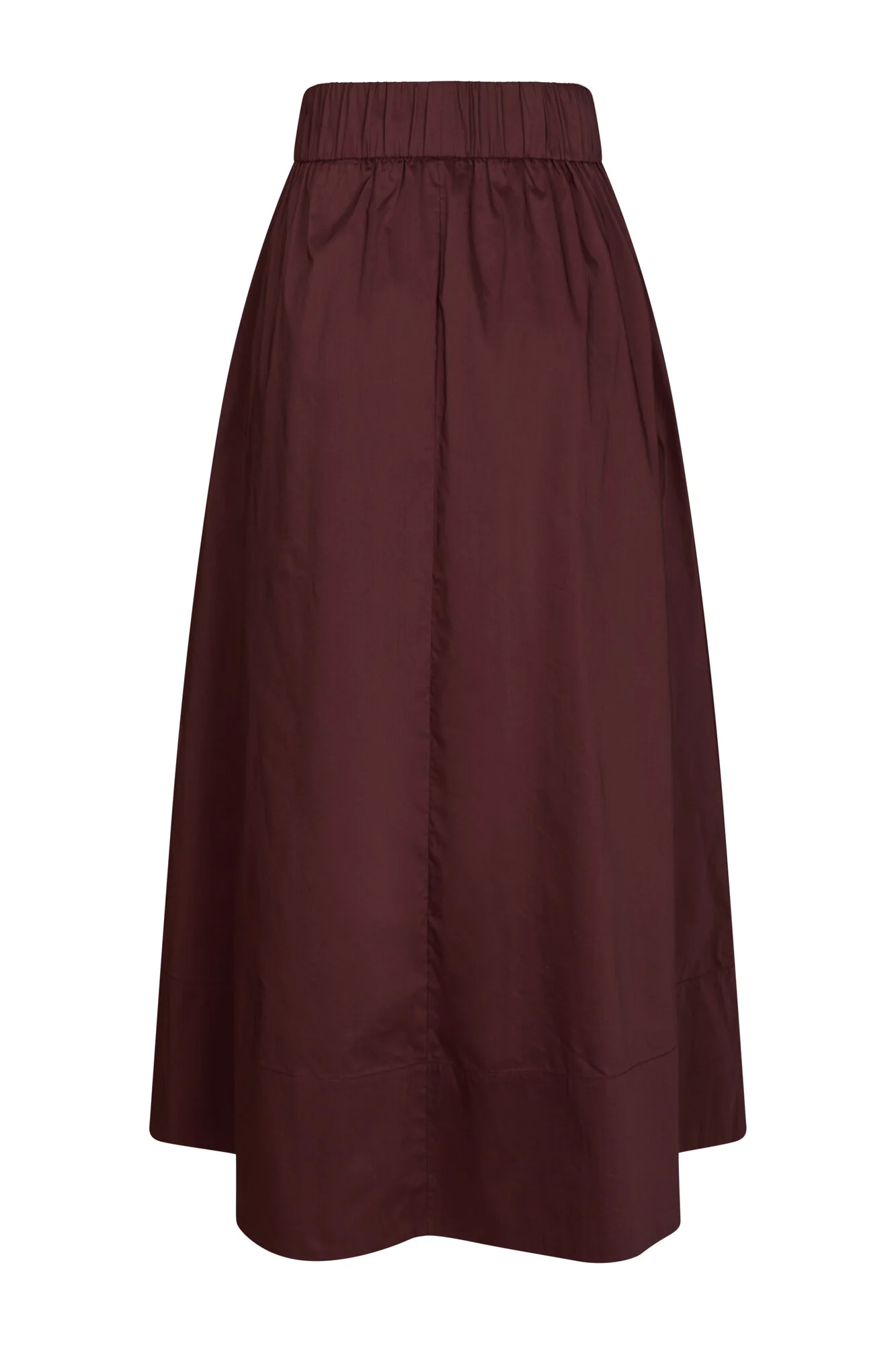Yara Poplin nederdel - Burgundy - Image 4