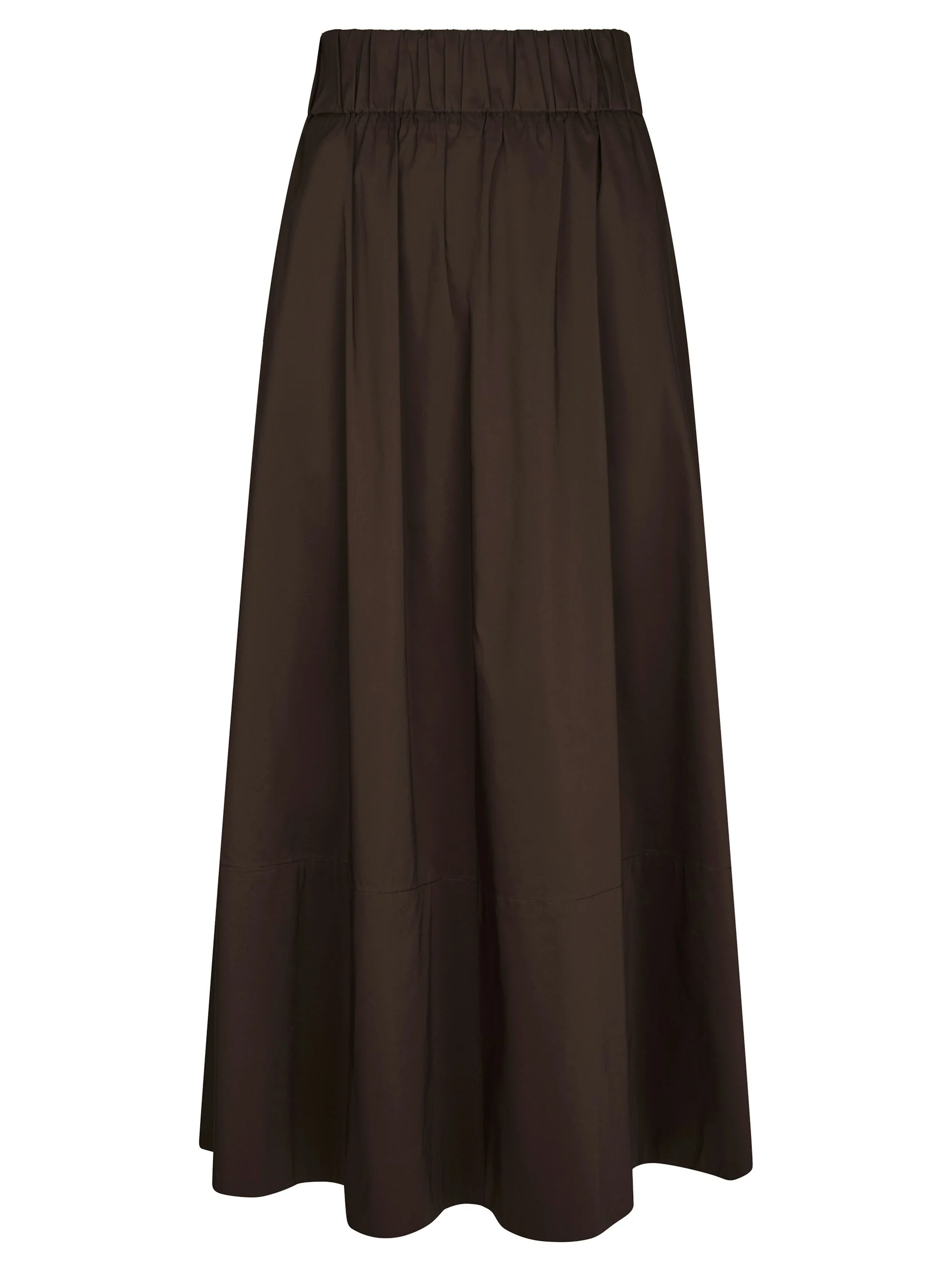 Yara Poplin nederdel - Chocolate Brown - Image 2