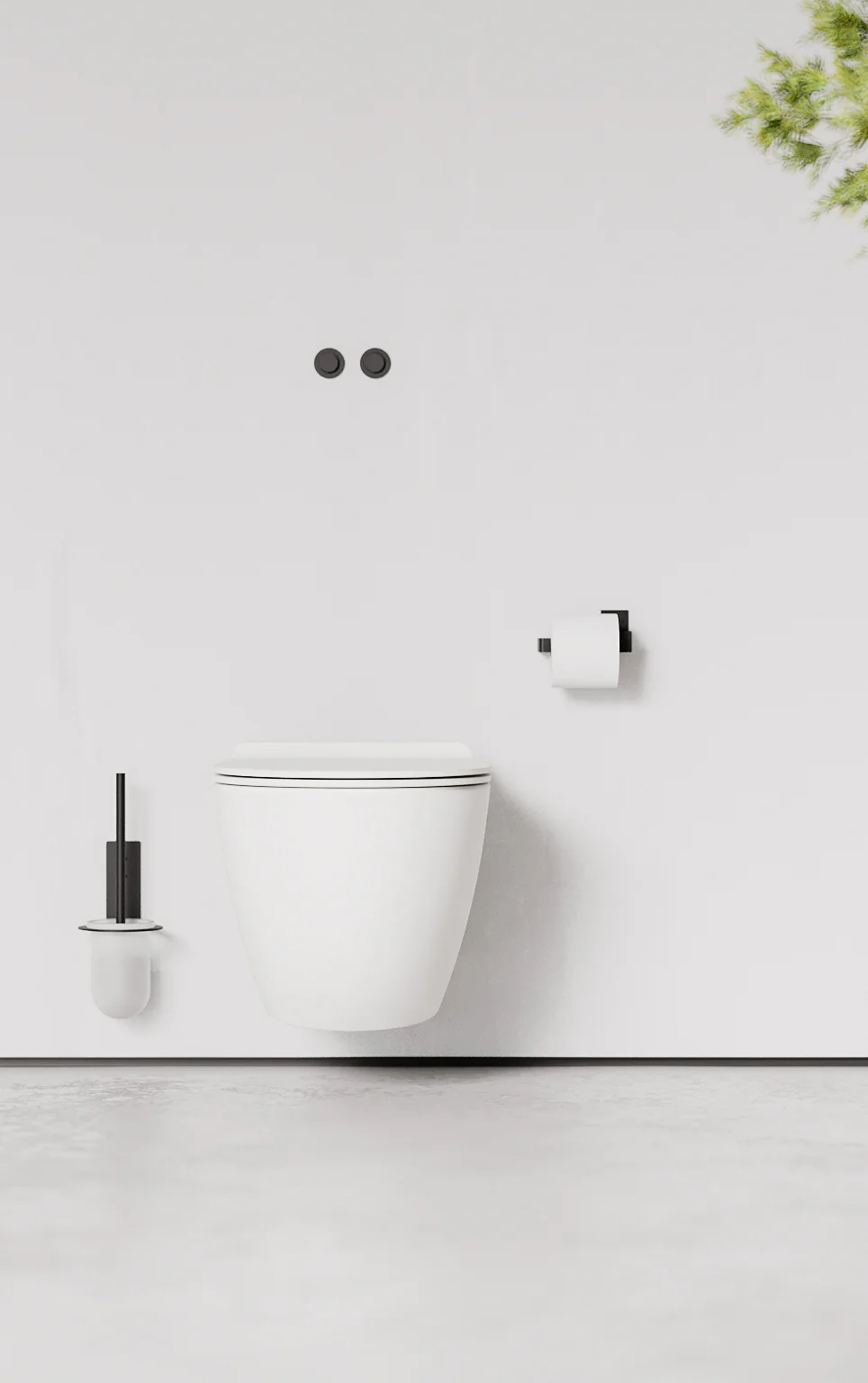 Toiletrulleholder - sort - Image 5
