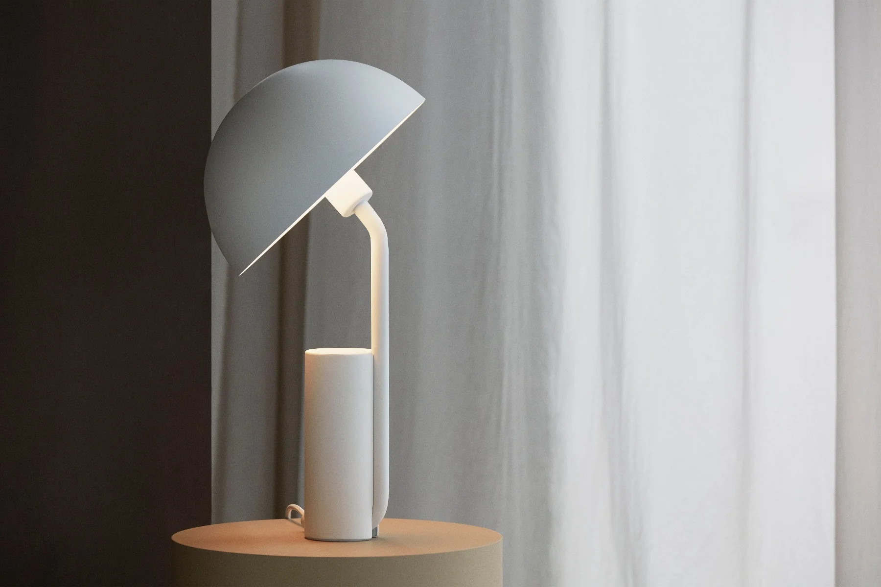 Cap Table bordlampe - hvid - Image 10