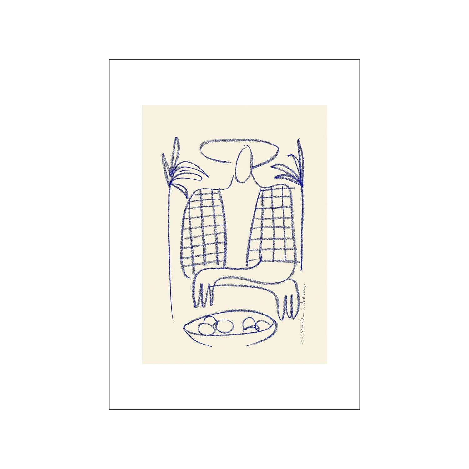 Dimanche plakat - 50 x 70 cm