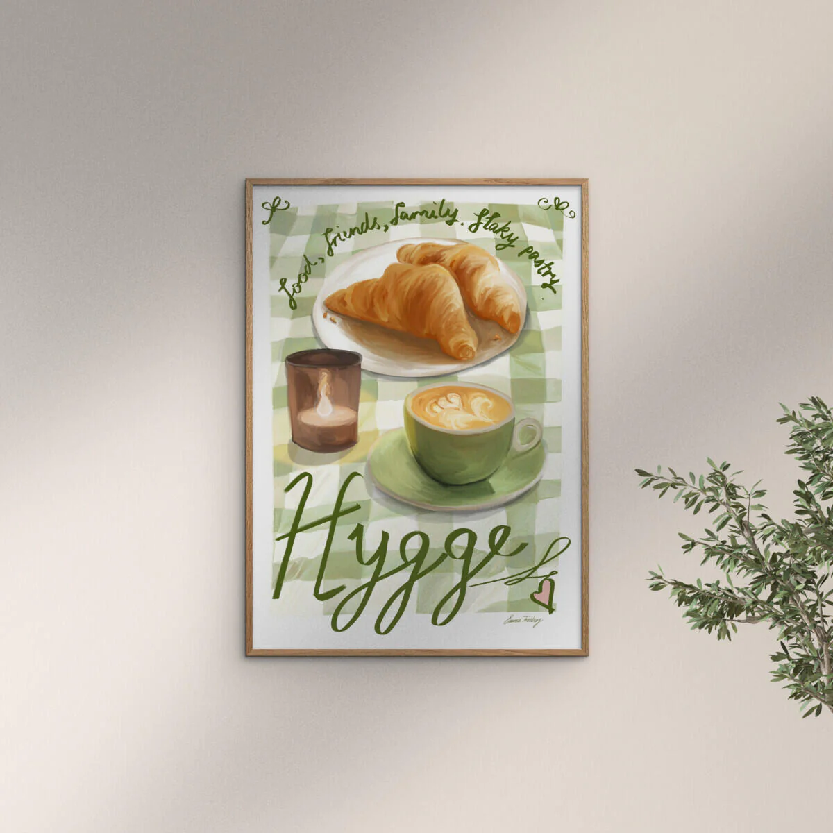 Emma Forsberg Hygge plakat - A5 - Image 2