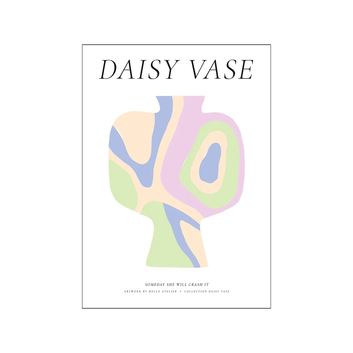 Hello Atelier plakat - Daisy Vase 03