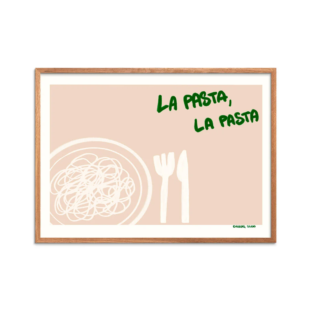 La Pasta/La Pasta plakat, rosa - 30x40 cm - Image 3